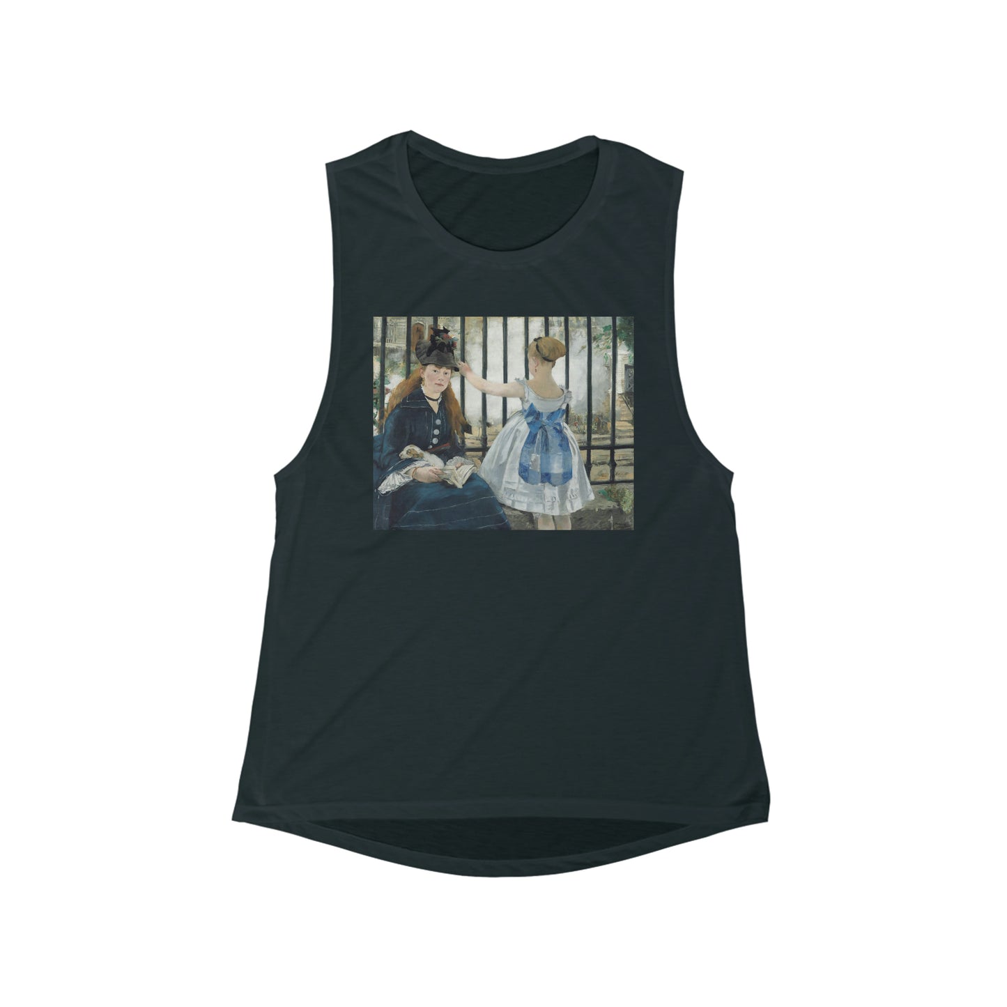 The Railway, Edouard Manet  - Women's Flowy Scoop Muscle Tank