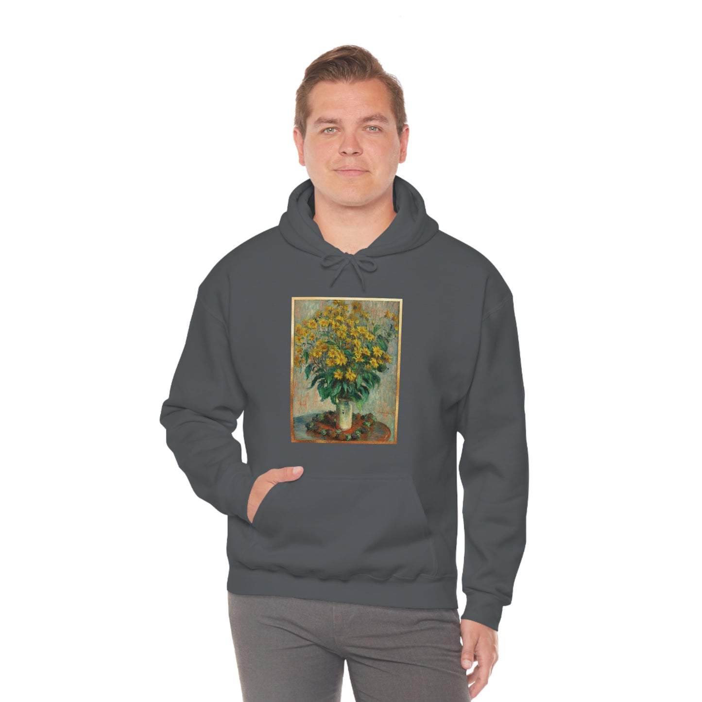 Monet Flowers - Unisex Heavy Blend™ Hooded Sweatshirt