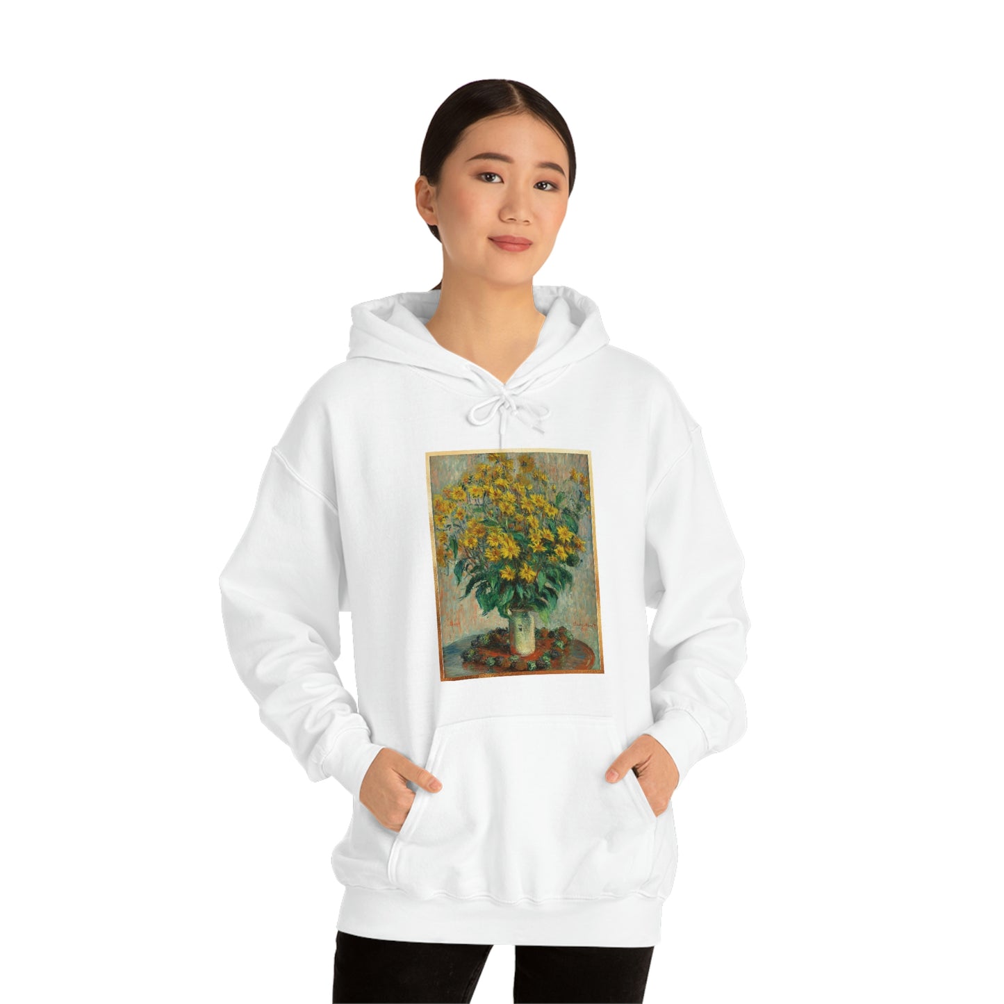 Monet Flowers - Unisex Heavy Blend™ Hooded Sweatshirt