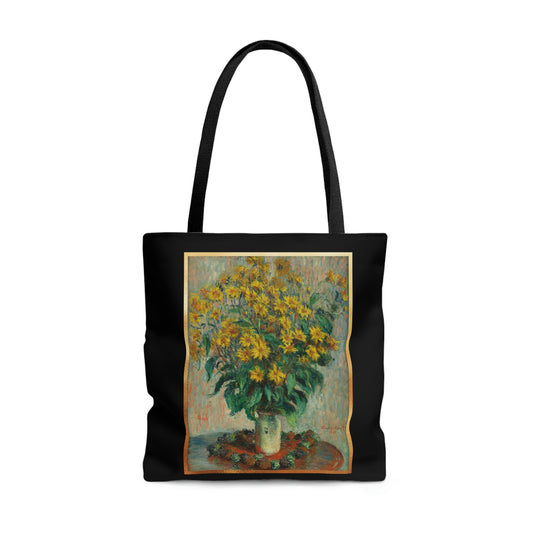Monet Flowers Tote Bag
