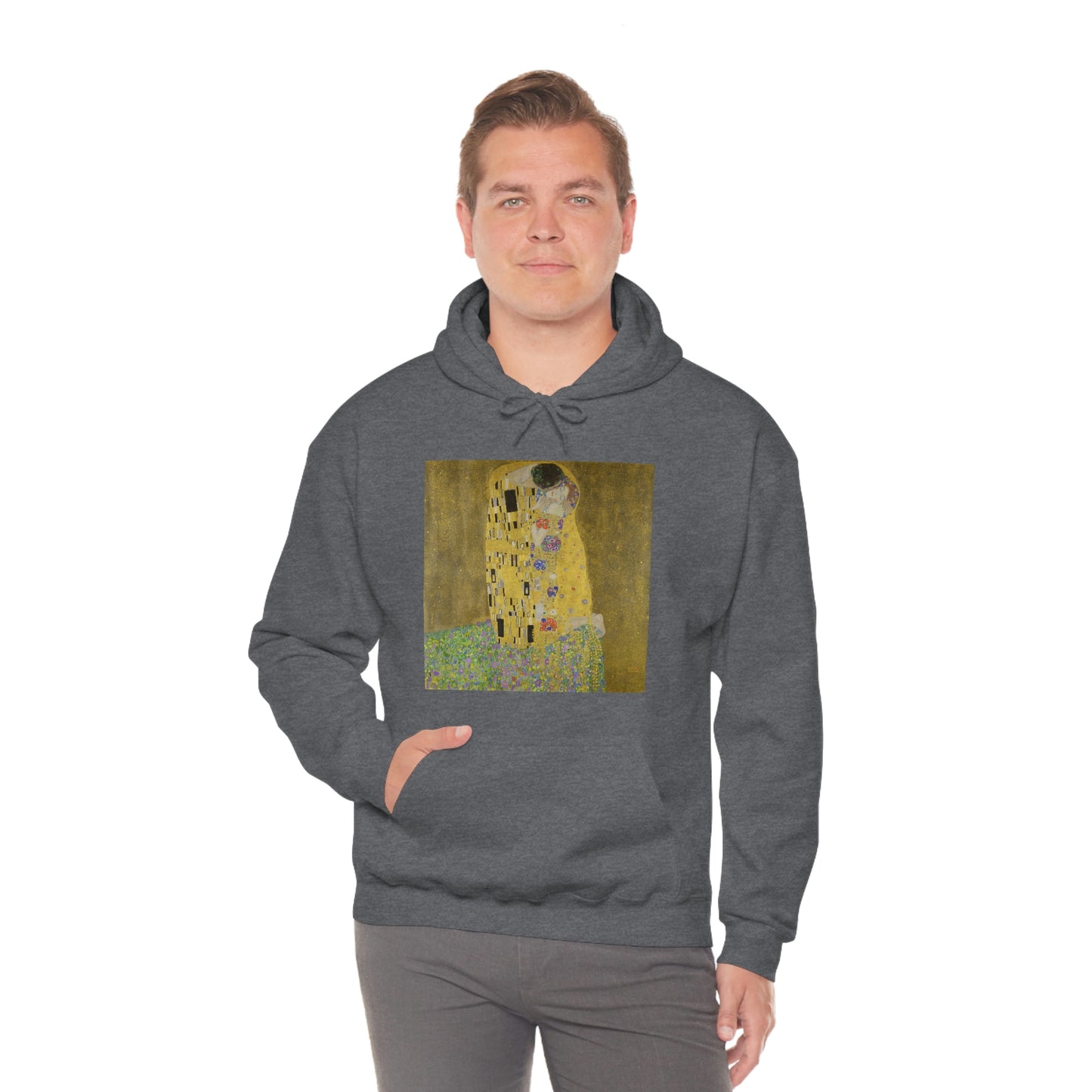 The Kiss, Gustav Klimt- Unisex Heavy Blend™ Hooded Sweatshirt