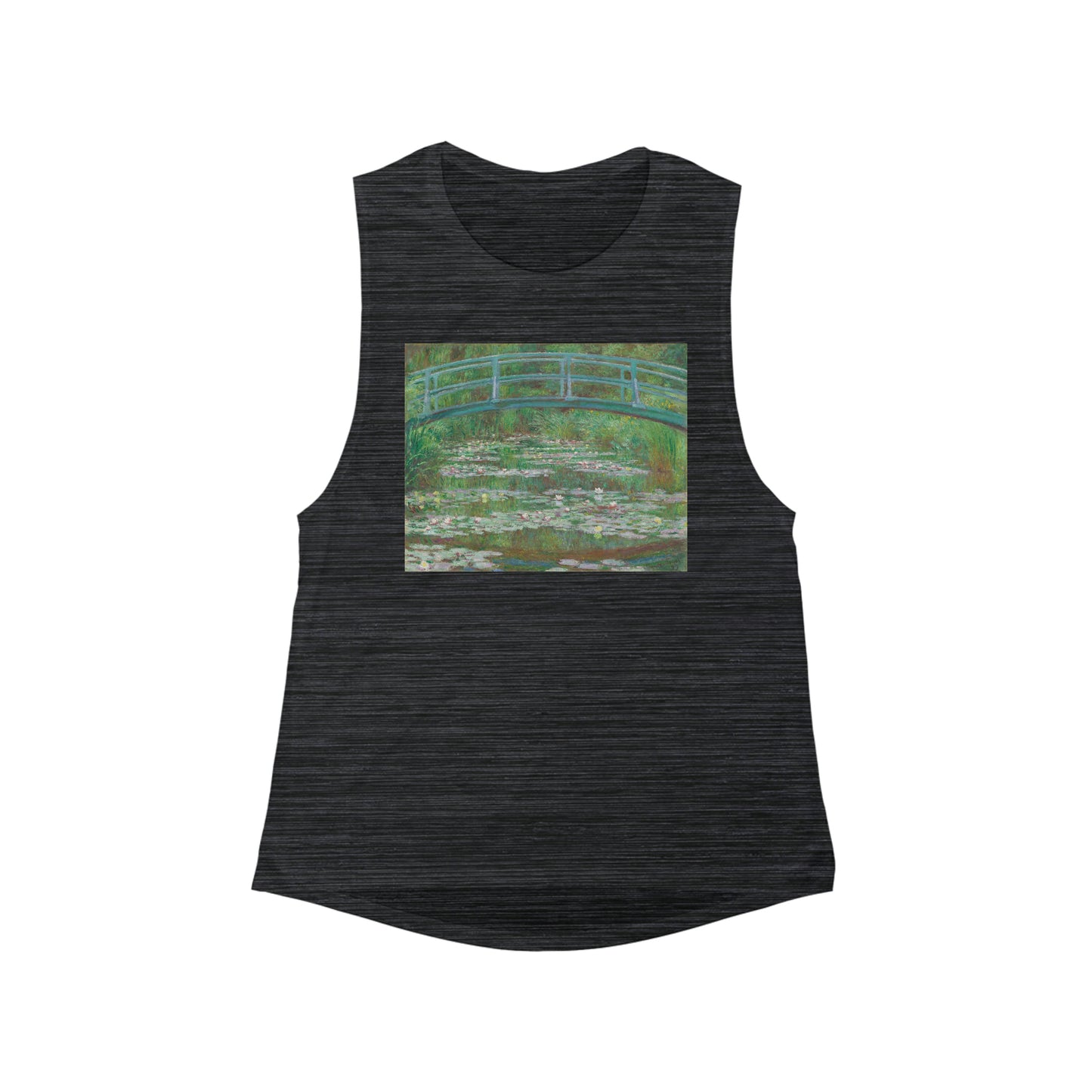 The Japanese Footbridge, Claude Monet - Women's Flowy Scoop Muscle Tank