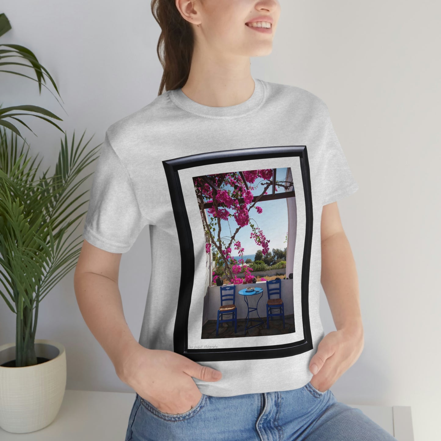 Greek Flowers, Zara Neifield Photography - Unisex Jersey Short Sleeve Tee