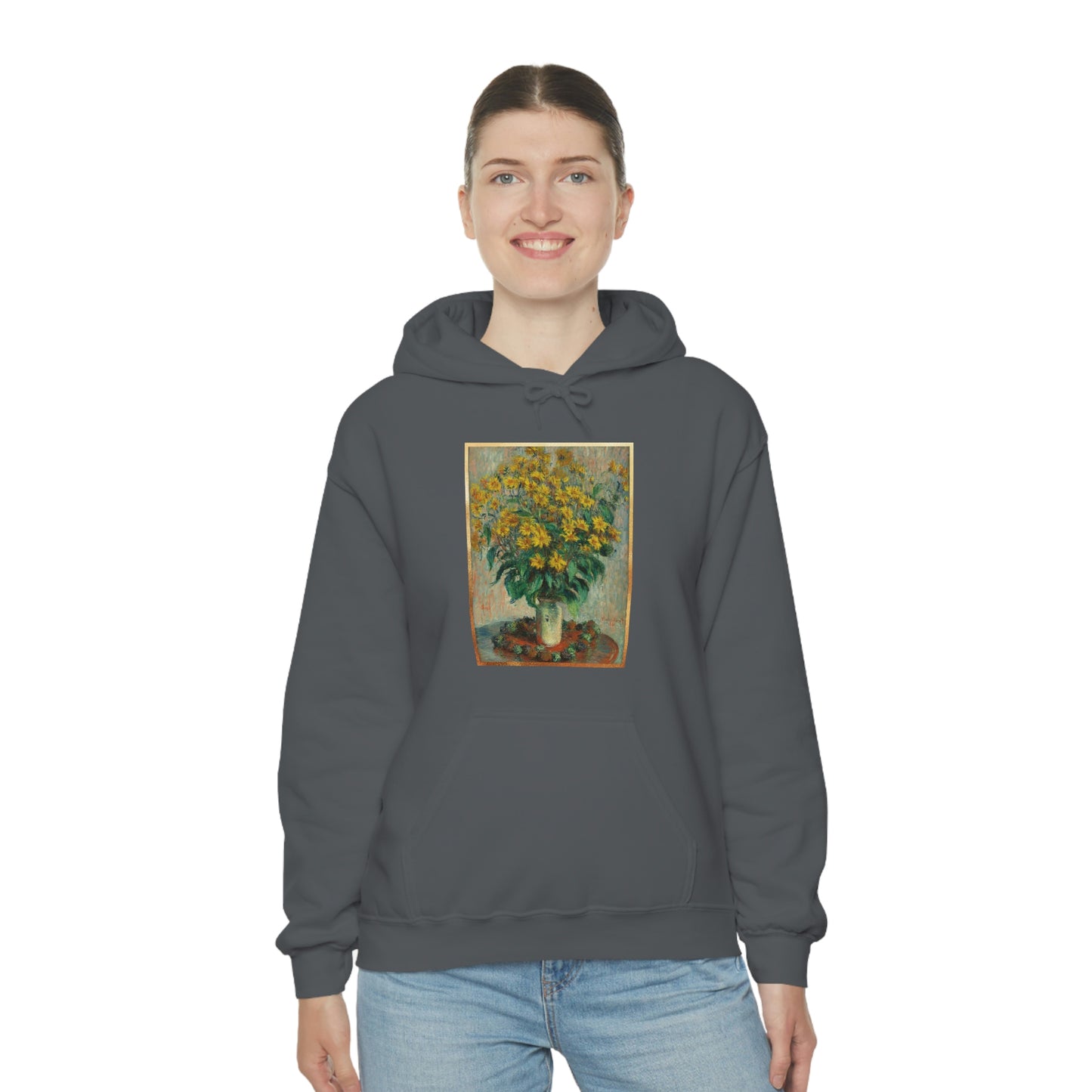 Monet Flowers - Unisex Heavy Blend™ Hooded Sweatshirt