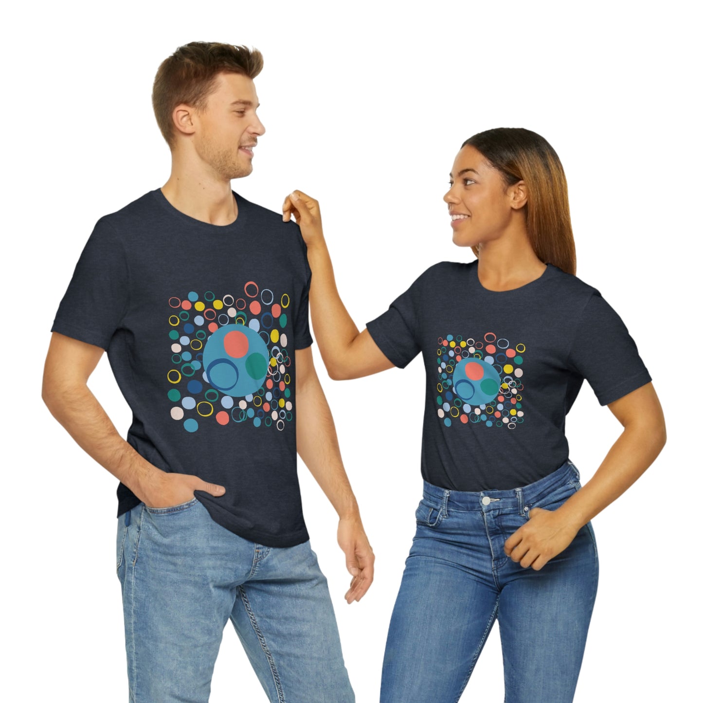 Abstract circles - Unisex Jersey Short Sleeve Tee