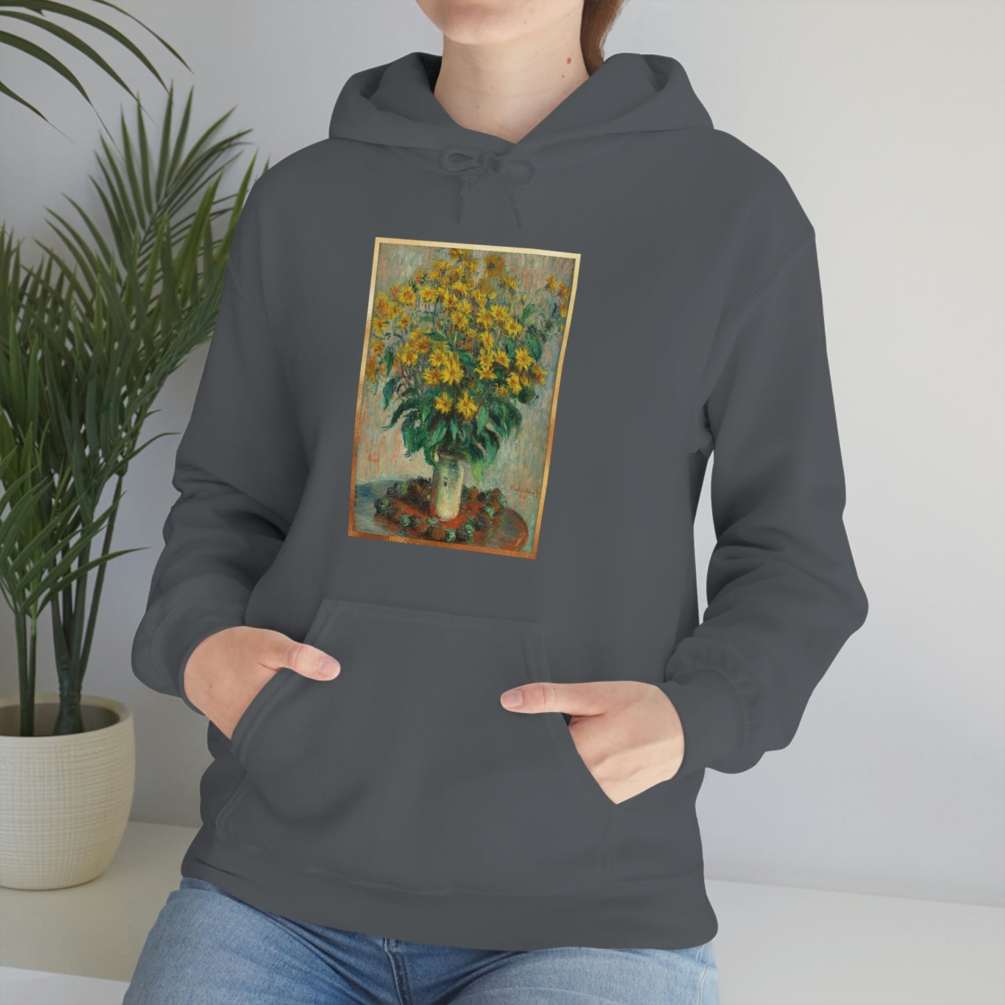 Monet Flowers - Unisex Heavy Blend™ Hooded Sweatshirt