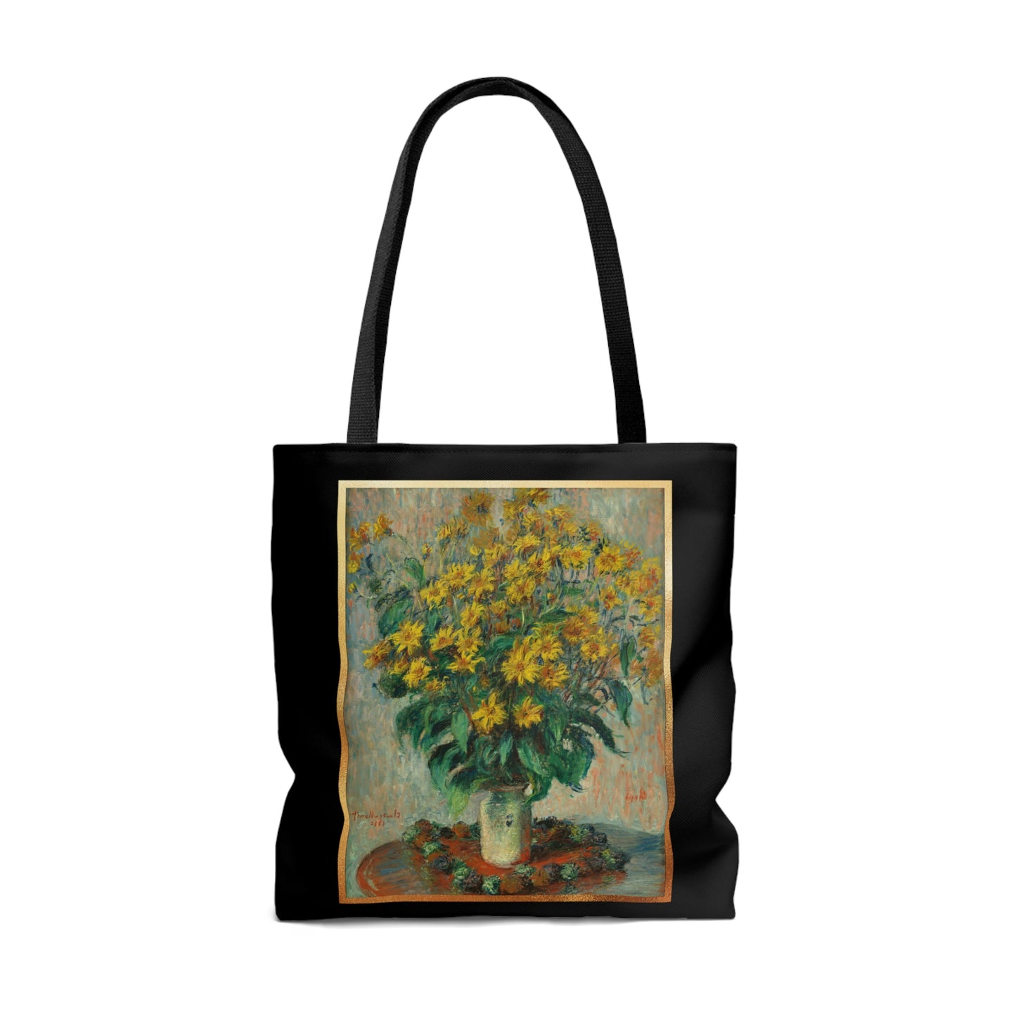 Monet Flowers Tote Bag