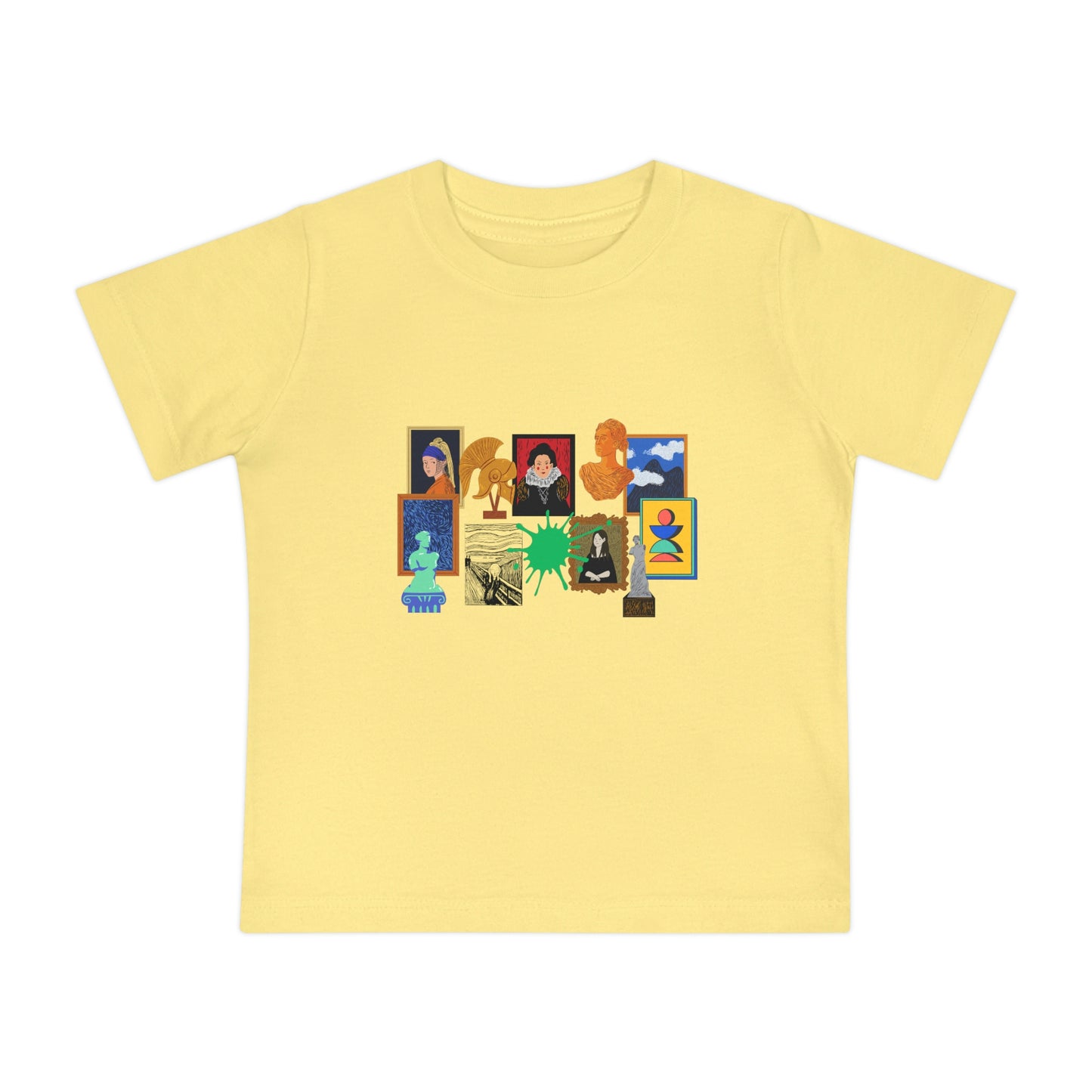 Art Collage Baby Short Sleeve T-Shirt