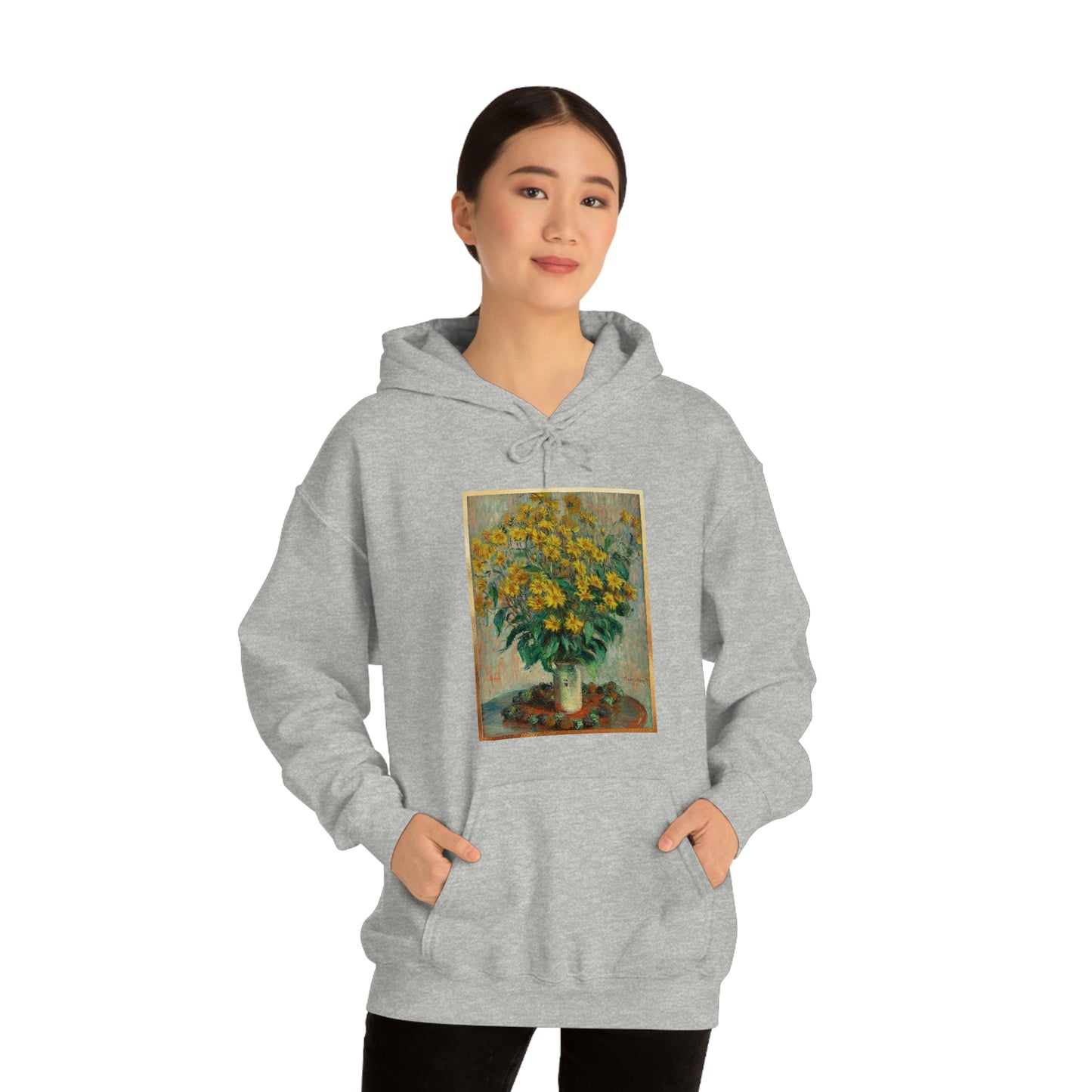 Monet Flowers - Unisex Heavy Blend™ Hooded Sweatshirt