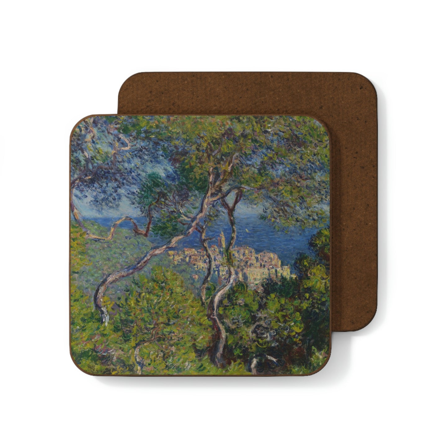 Bordighera, Claude Monet - Hardboard Back Coaster
