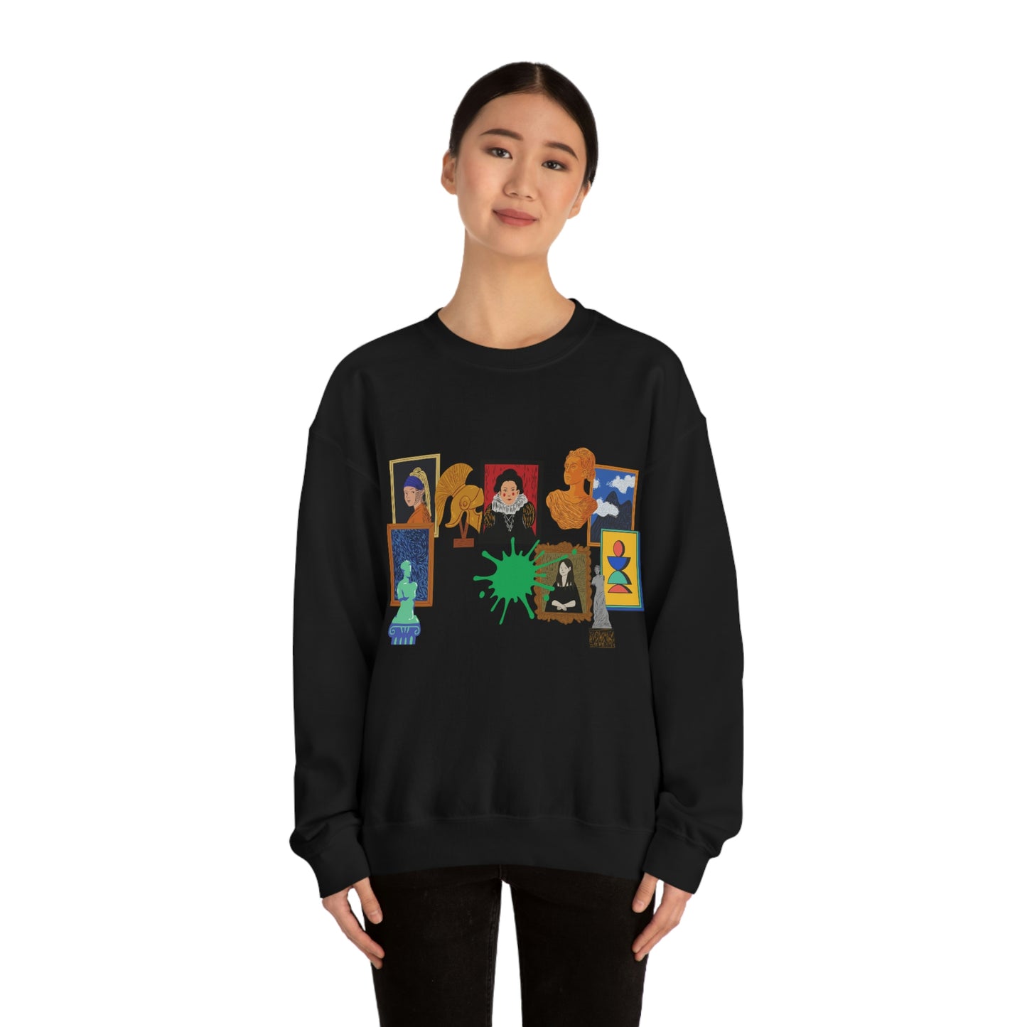 Art Collage - Unisex Heavy Blend™ Crewneck Sweatshirt