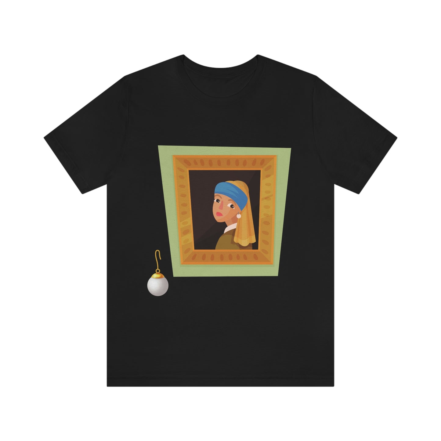 Girl With a Pearl Earring, Johannes Vermeer- Unisex Jersey Short Sleeve Tee