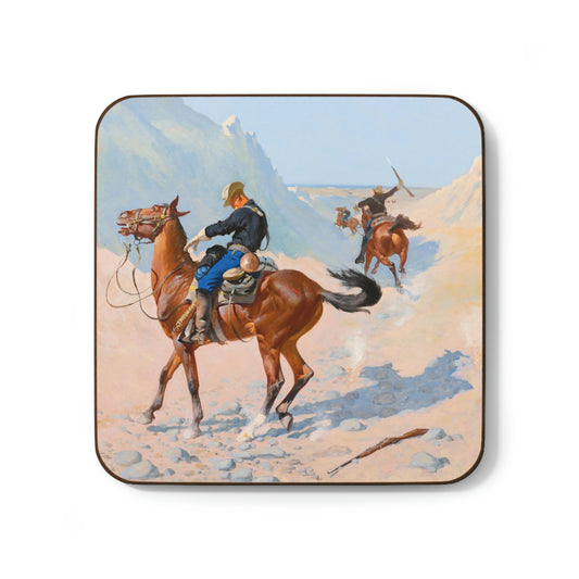 The Military Sacrifice, Frederic Remington - Hardboard Back Coaster