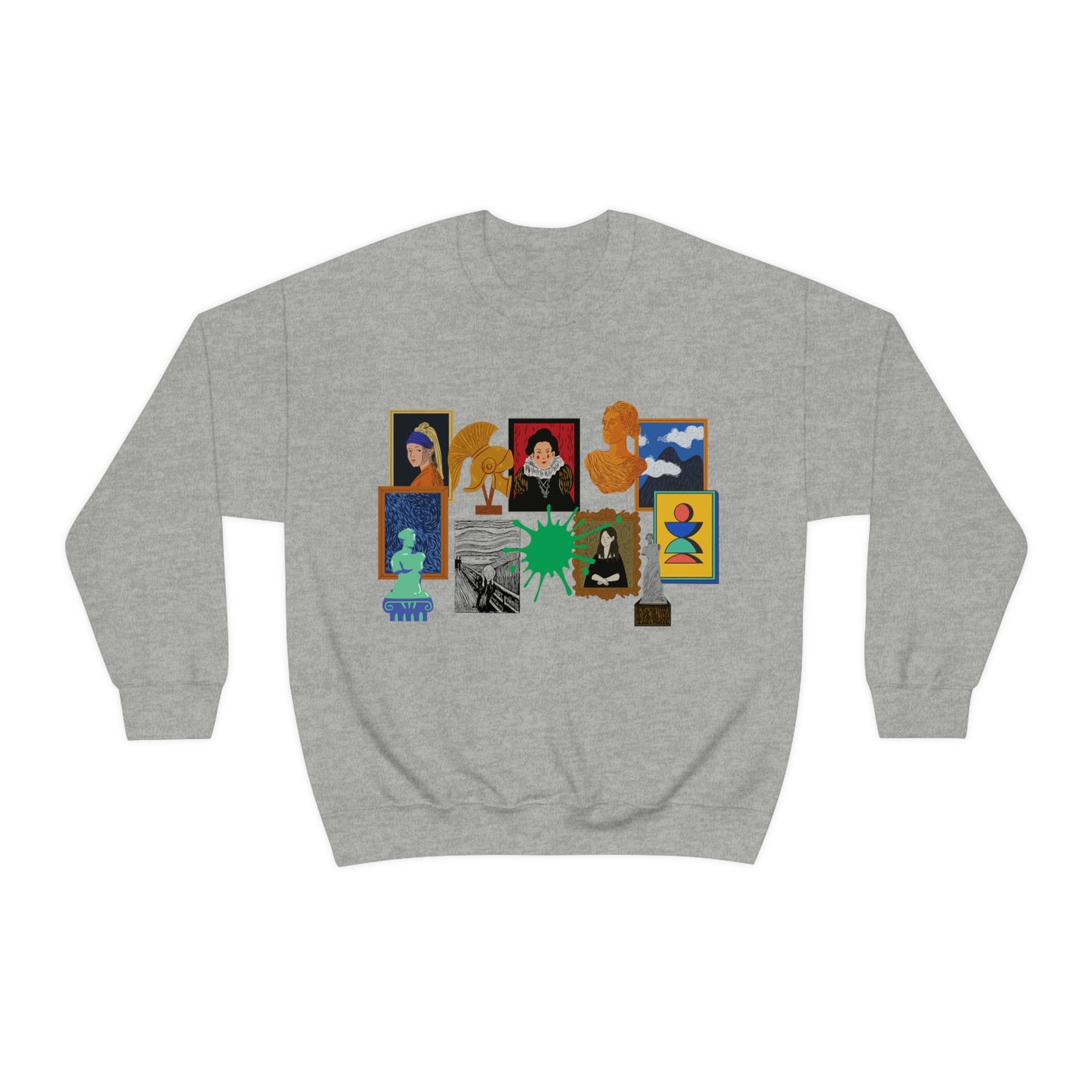 Art Collage - Unisex Heavy Blend™ Crewneck Sweatshirt