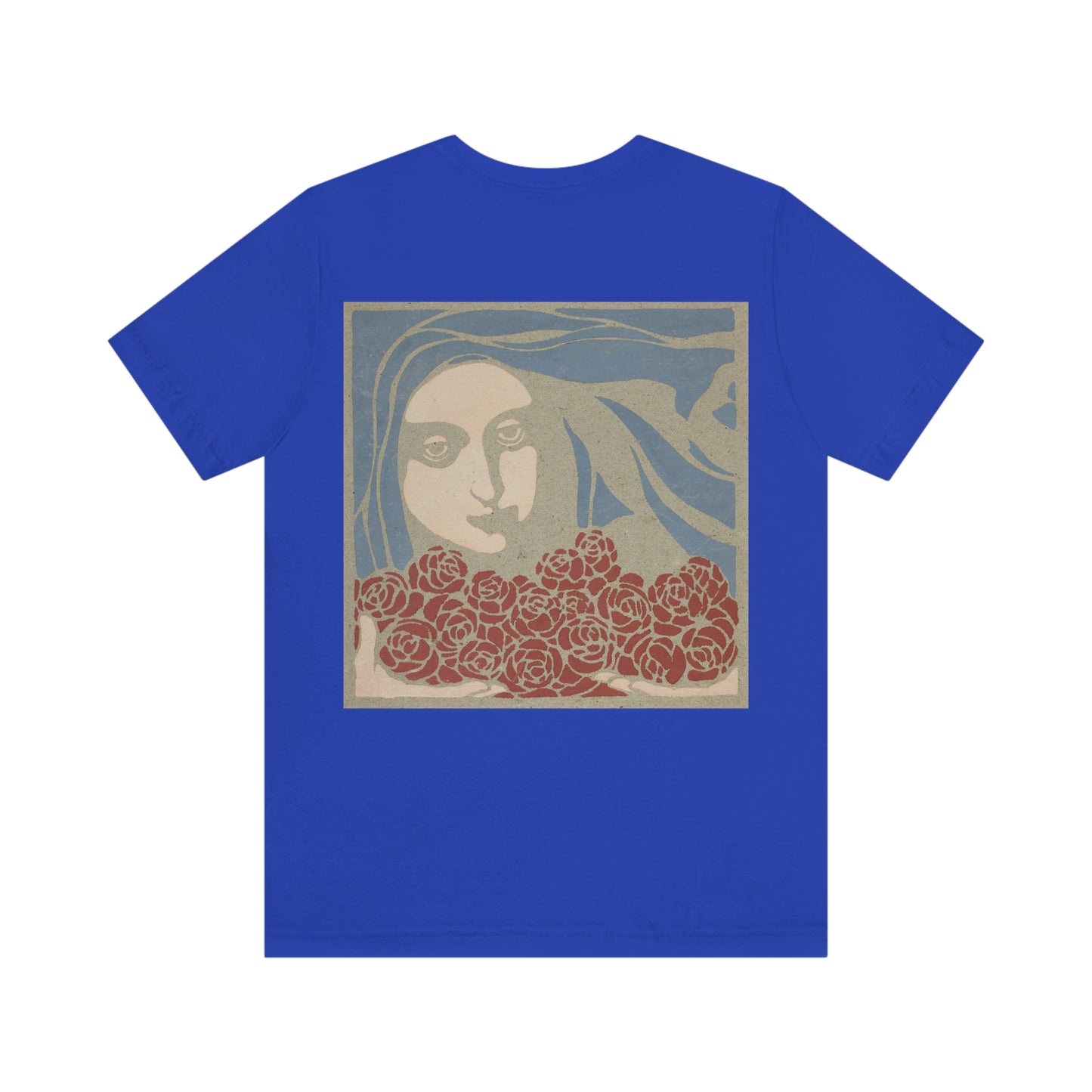 Woman's Head with Roses, Koloman Moser - Unisex Jersey Short Sleeve Tee