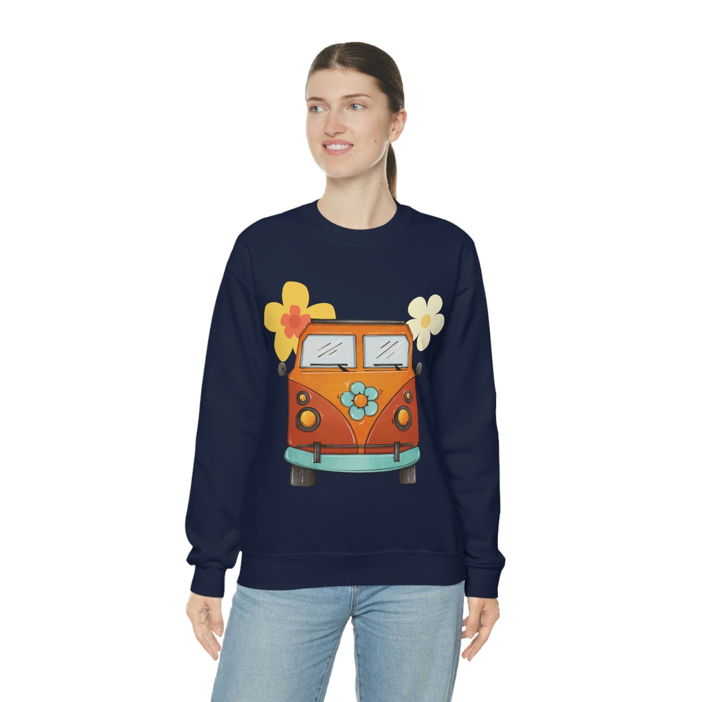 Flower Power - Unisex Heavy Blend™ Crewneck Sweatshirt