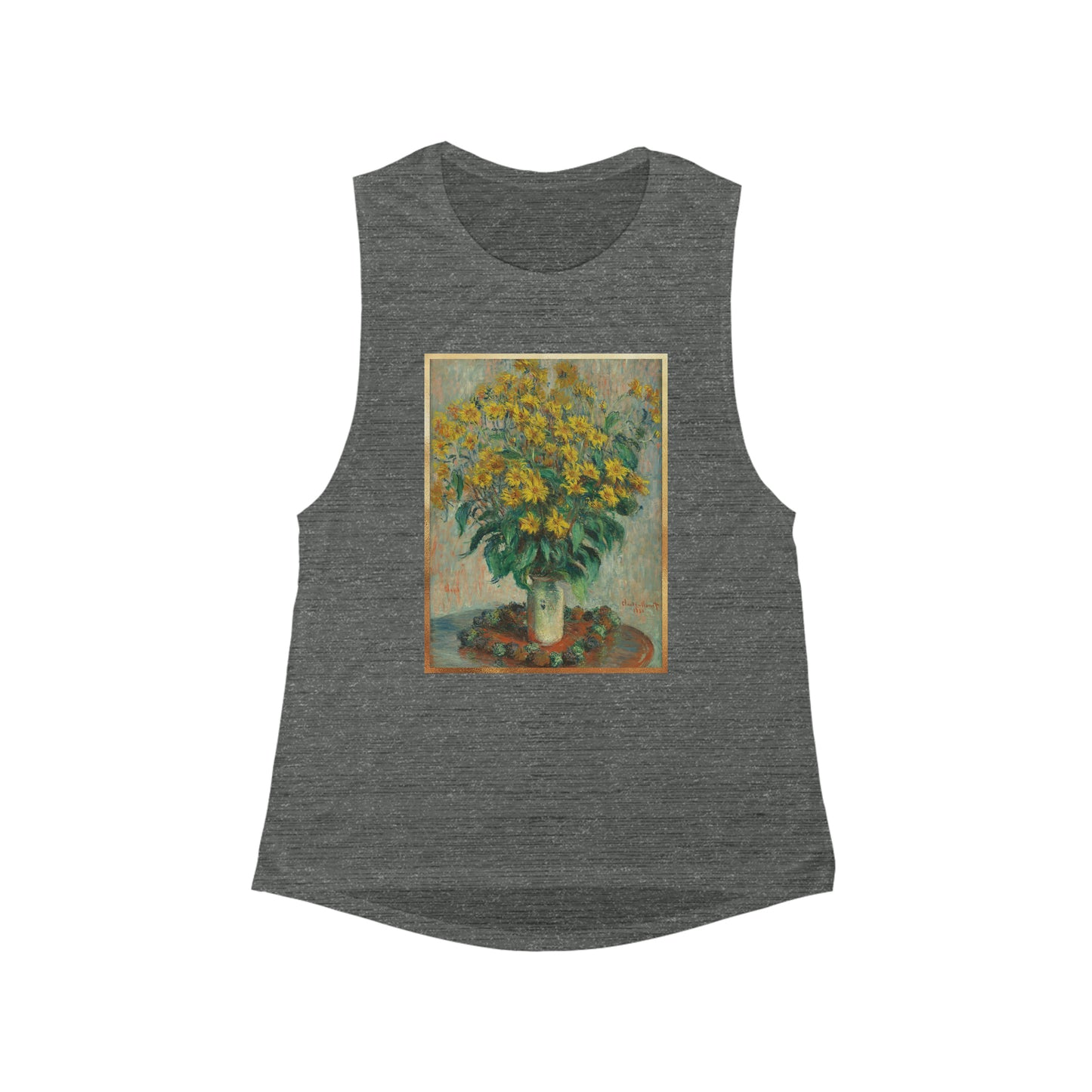 Van Gogh Flowers  - Women's Flowy Scoop Muscle Tank