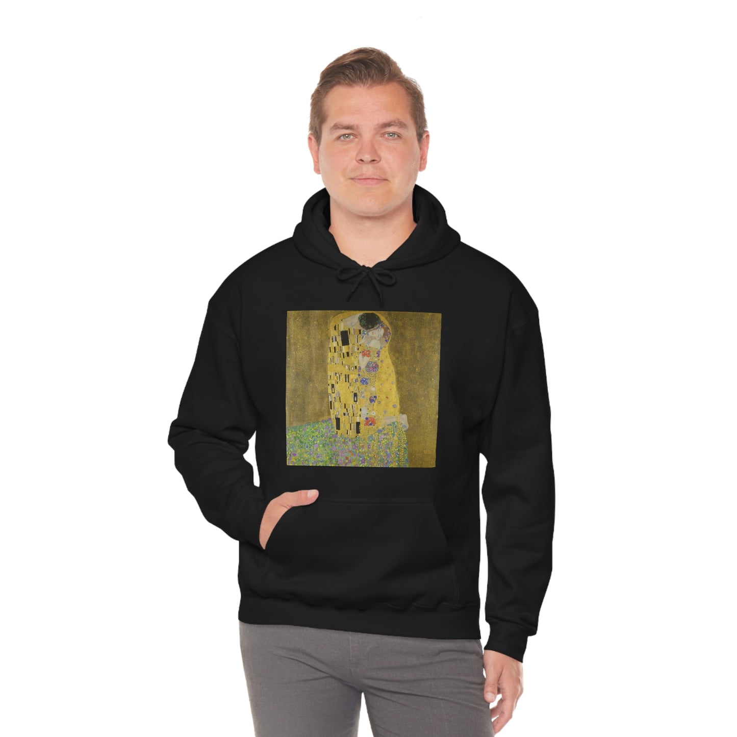 The Kiss, Gustav Klimt- Unisex Heavy Blend™ Hooded Sweatshirt