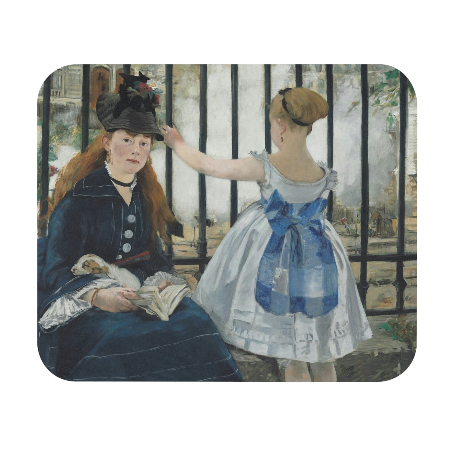 The Railway, Edouard Manet Mouse Pad (Rectangle)