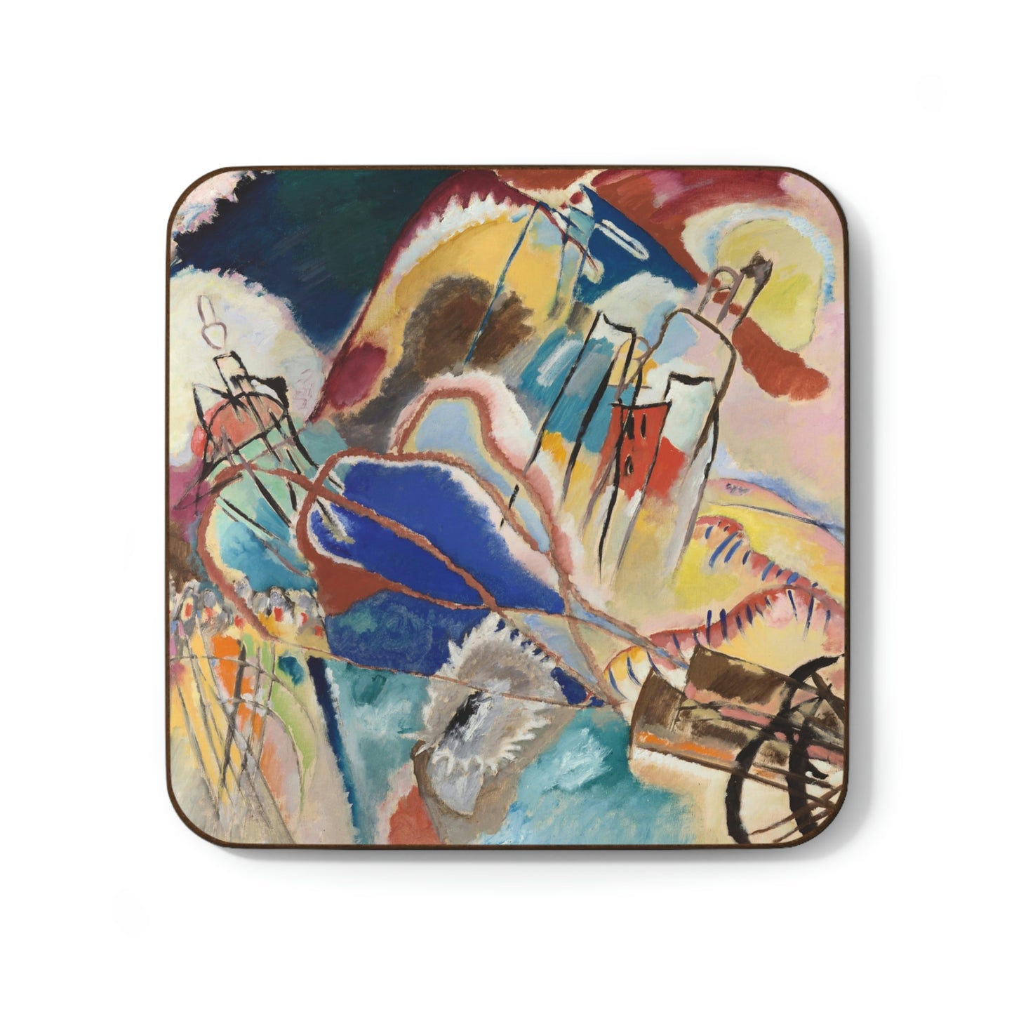 Improvisation No. 30, Kandinsky Hardboard Back Coaster