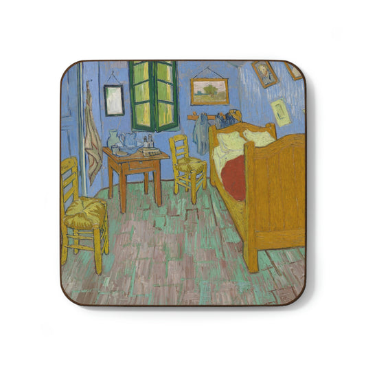The Bedroom, Vincent Van Gogh - Hardboard Back Coaster