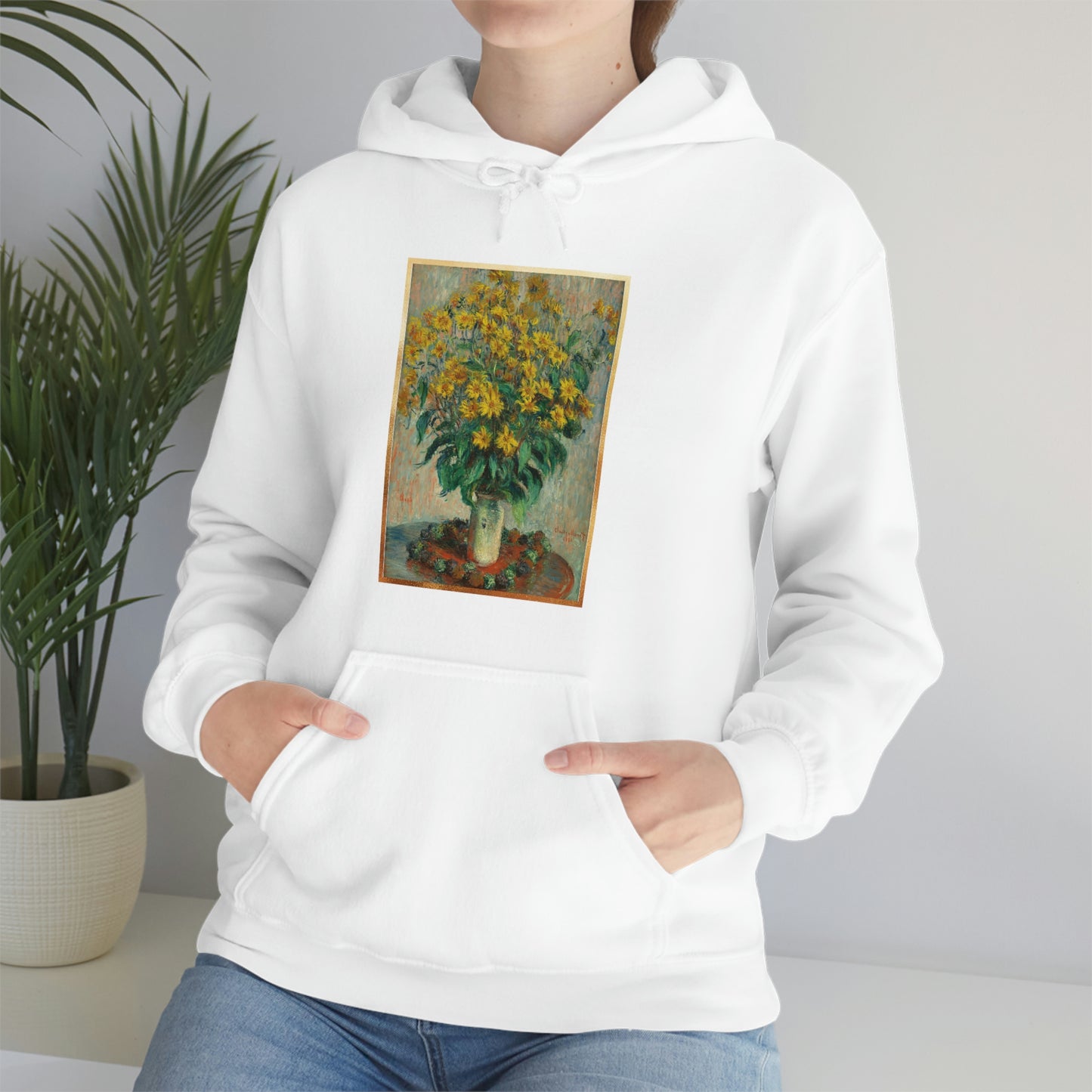 Monet Flowers - Unisex Heavy Blend™ Hooded Sweatshirt