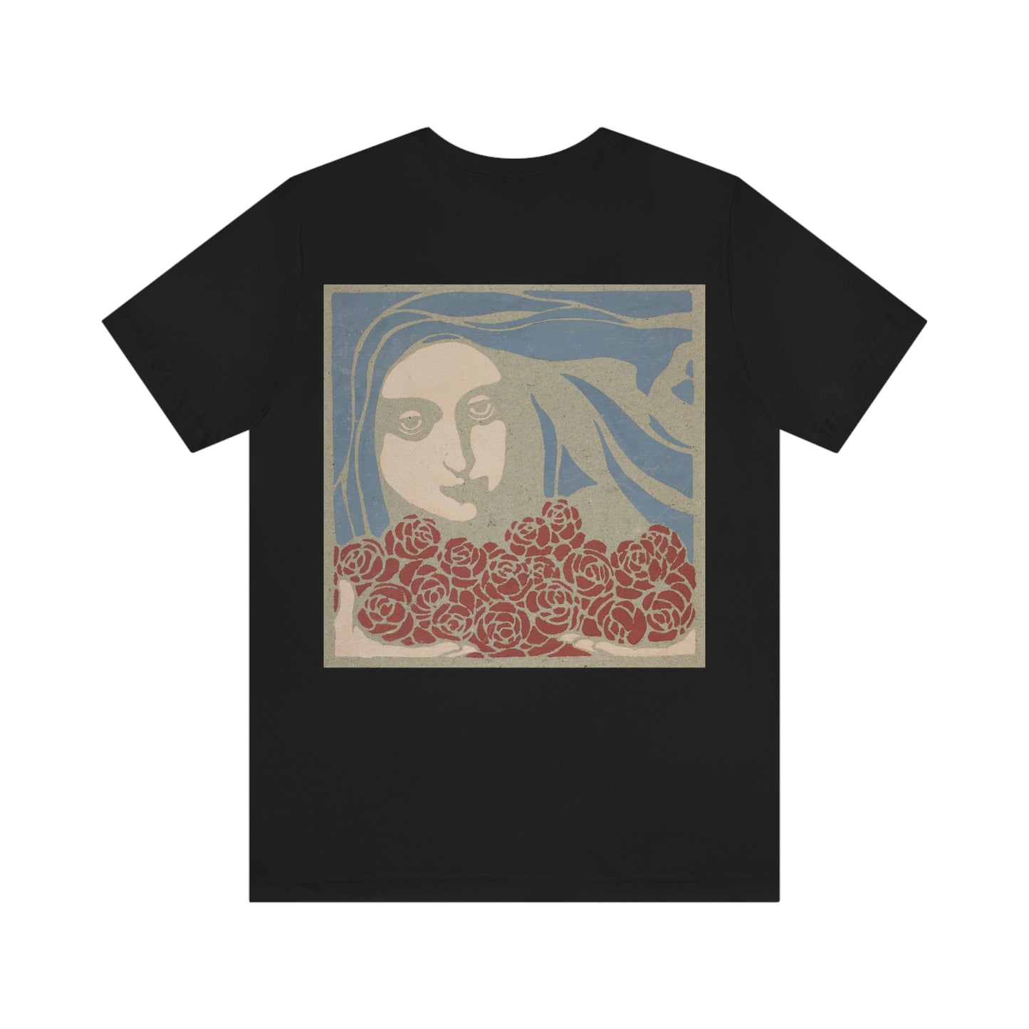 Woman's Head with Roses, Koloman Moser - Unisex Jersey Short Sleeve Tee