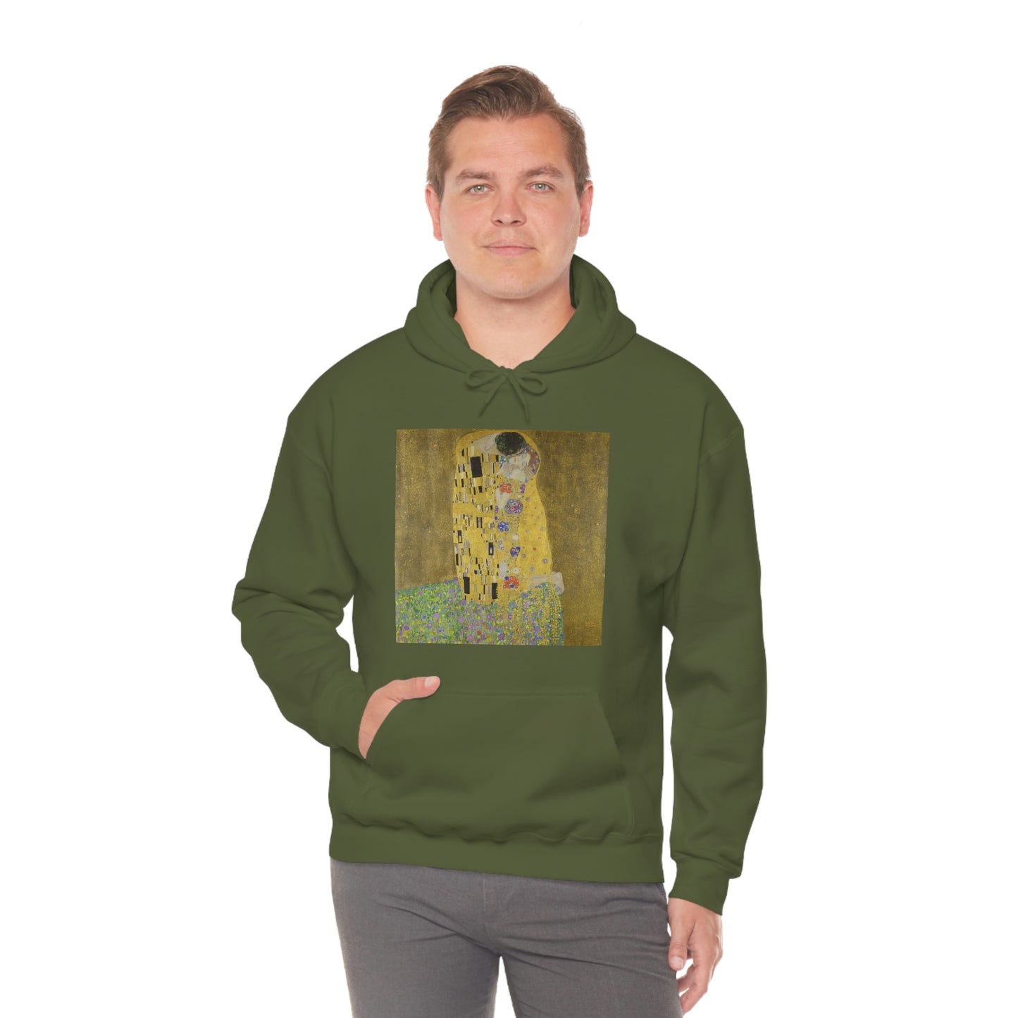 The Kiss, Gustav Klimt- Unisex Heavy Blend™ Hooded Sweatshirt