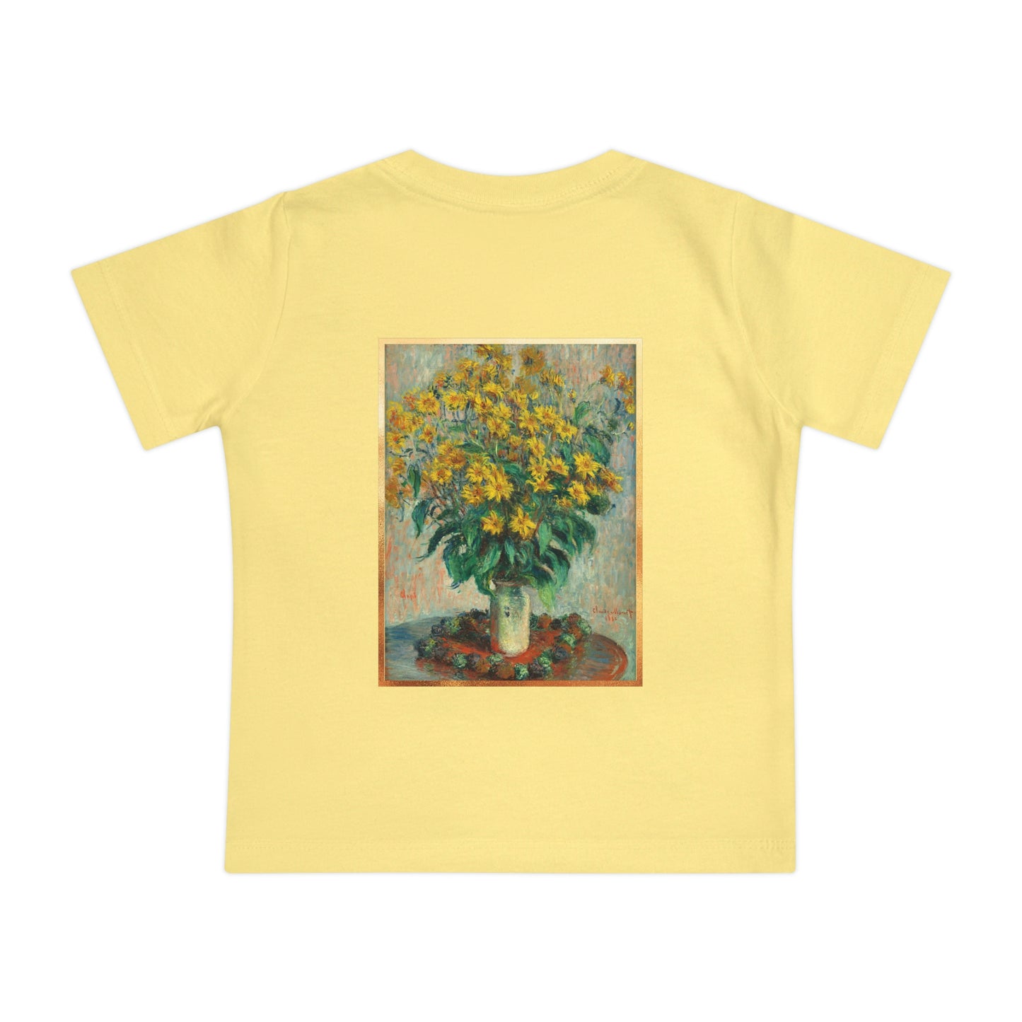 Too Pretty! Monet Flowers Baby Short Sleeve T-Shirt