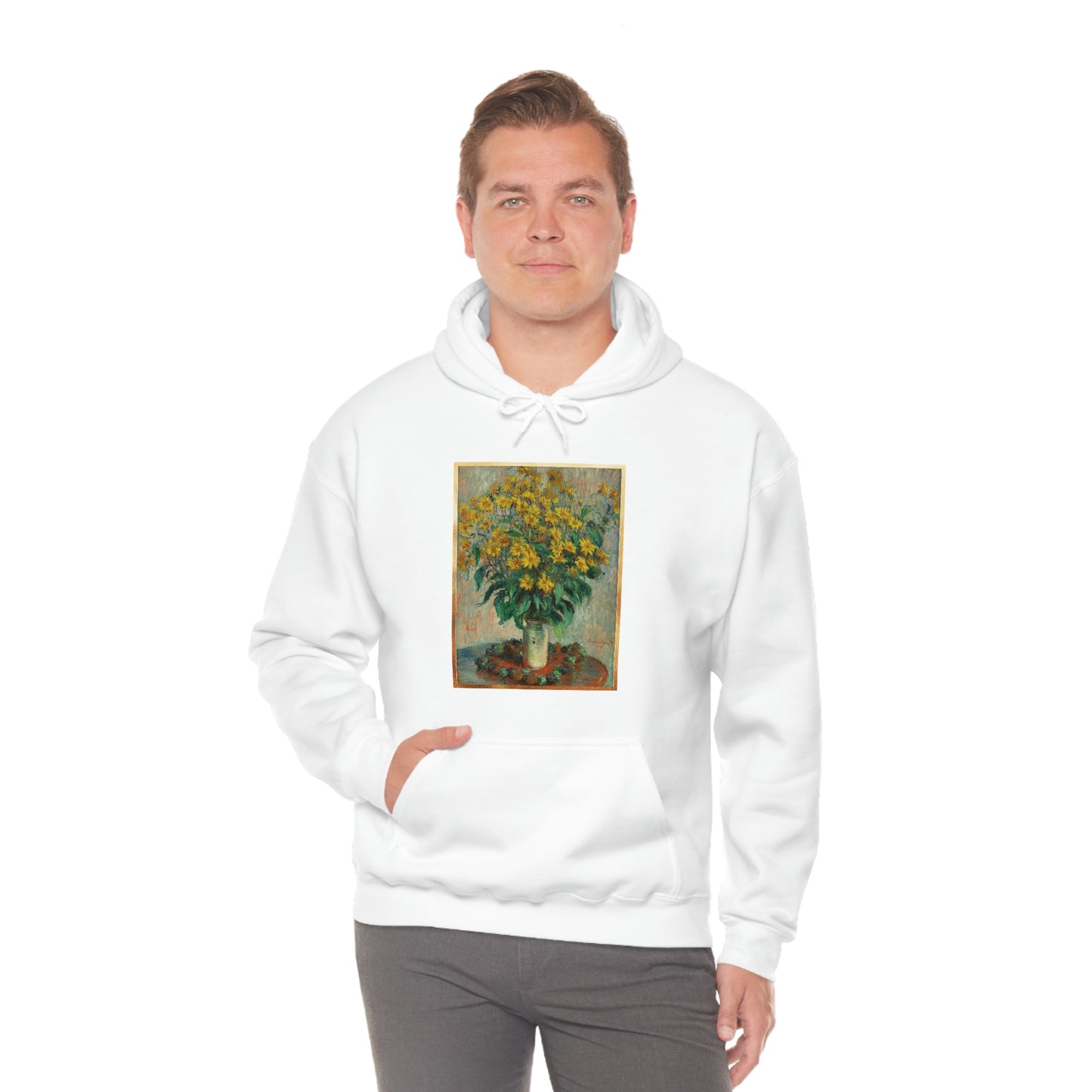 Monet Flowers - Unisex Heavy Blend™ Hooded Sweatshirt