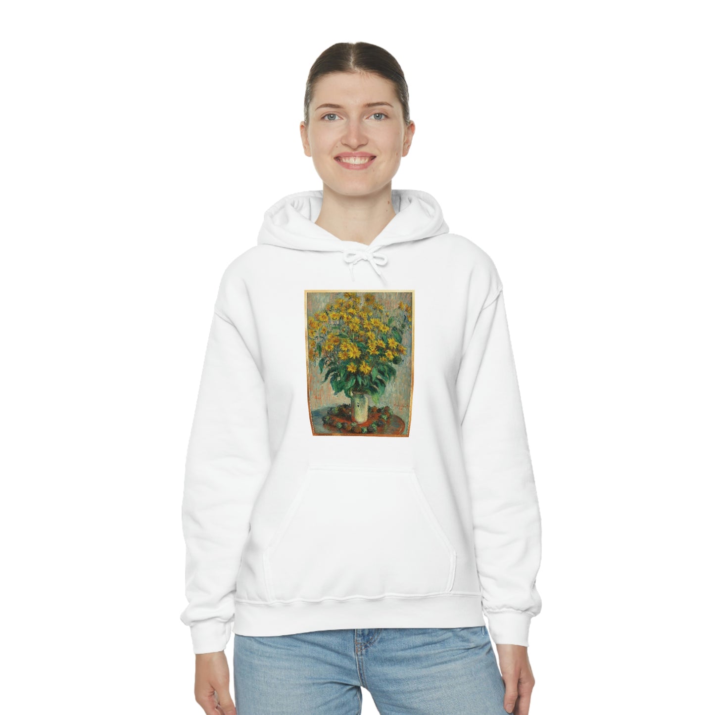 Monet Flowers - Unisex Heavy Blend™ Hooded Sweatshirt