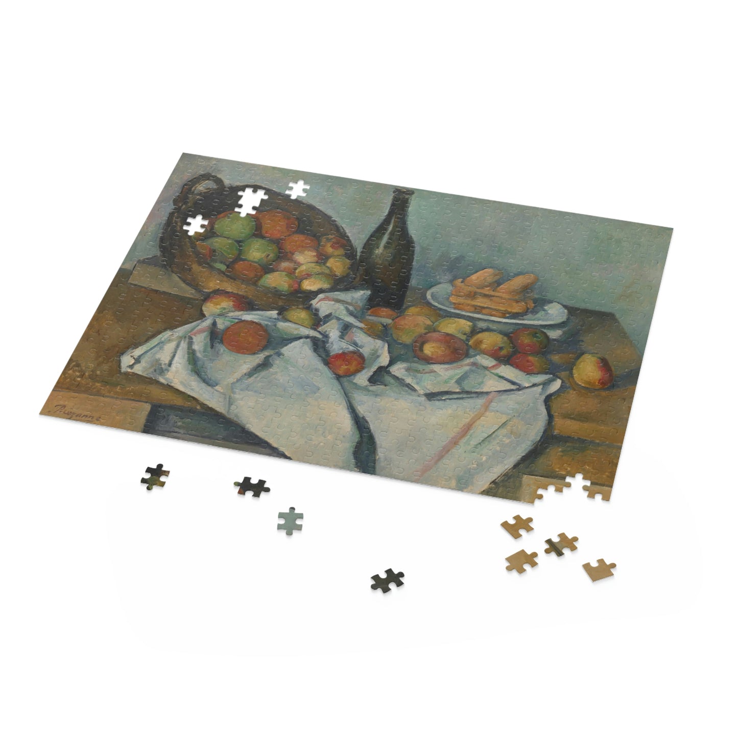 Basket of Apples, Paul Cezanne (120, 252, 500-Piece Puzzle)