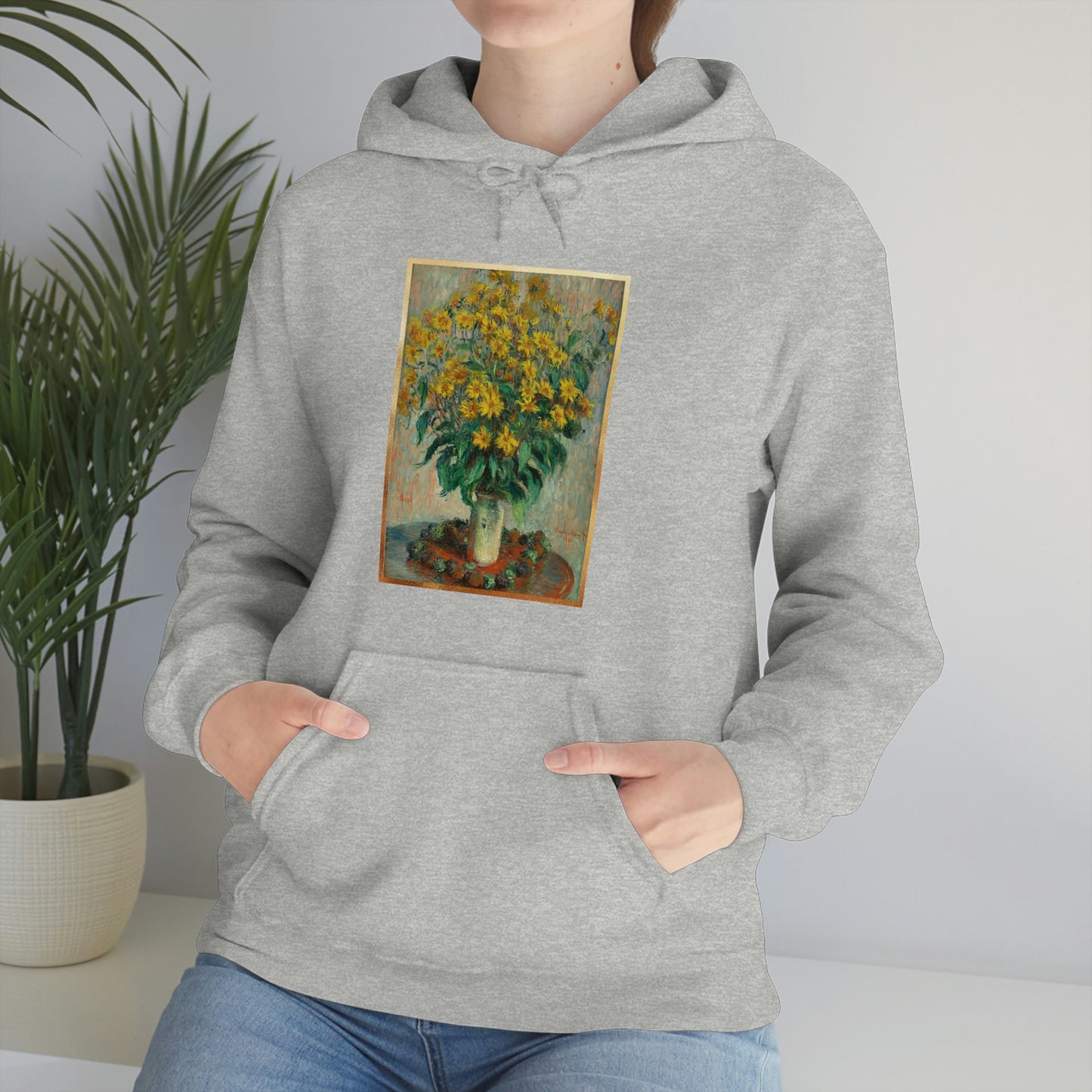 Monet Flowers - Unisex Heavy Blend™ Hooded Sweatshirt