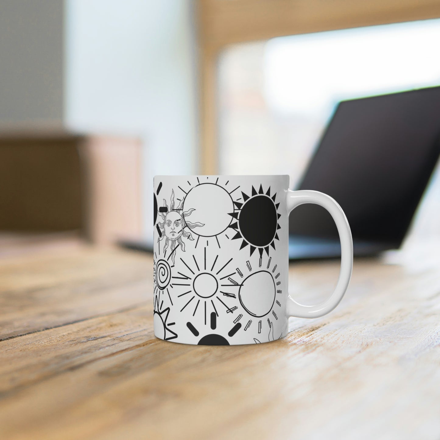 Suns coffee mug - White Ceramic Mug