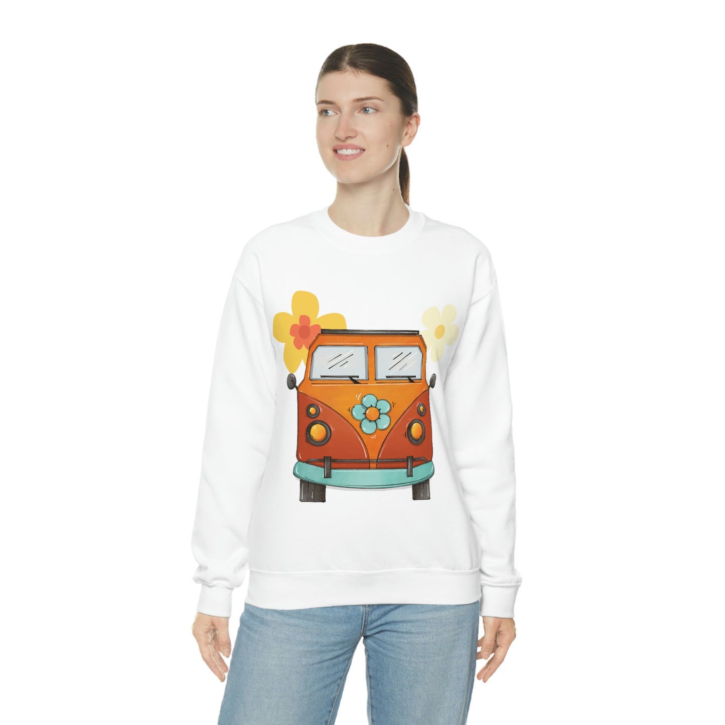 Flower Power - Unisex Heavy Blend™ Crewneck Sweatshirt