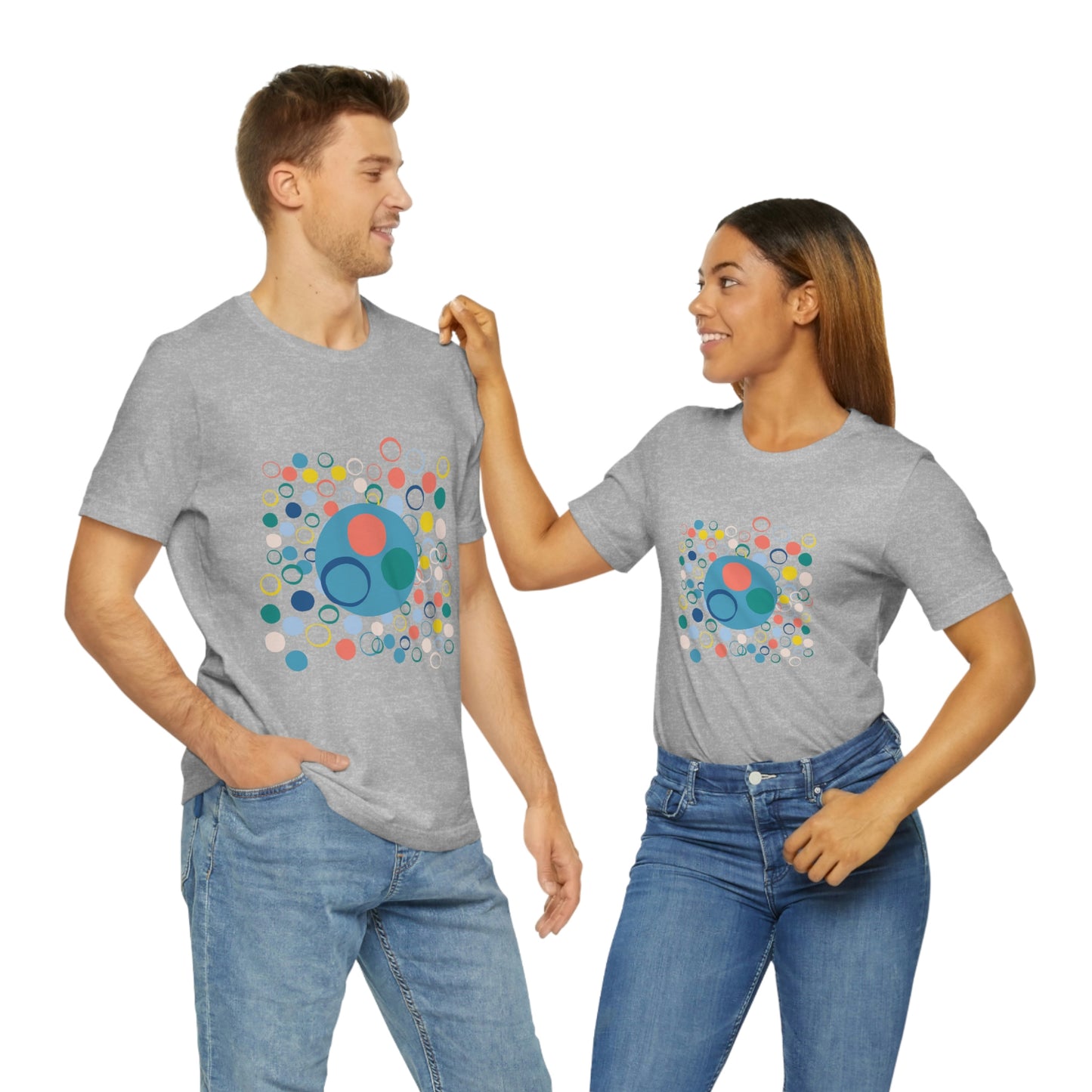 Abstract circles - Unisex Jersey Short Sleeve Tee