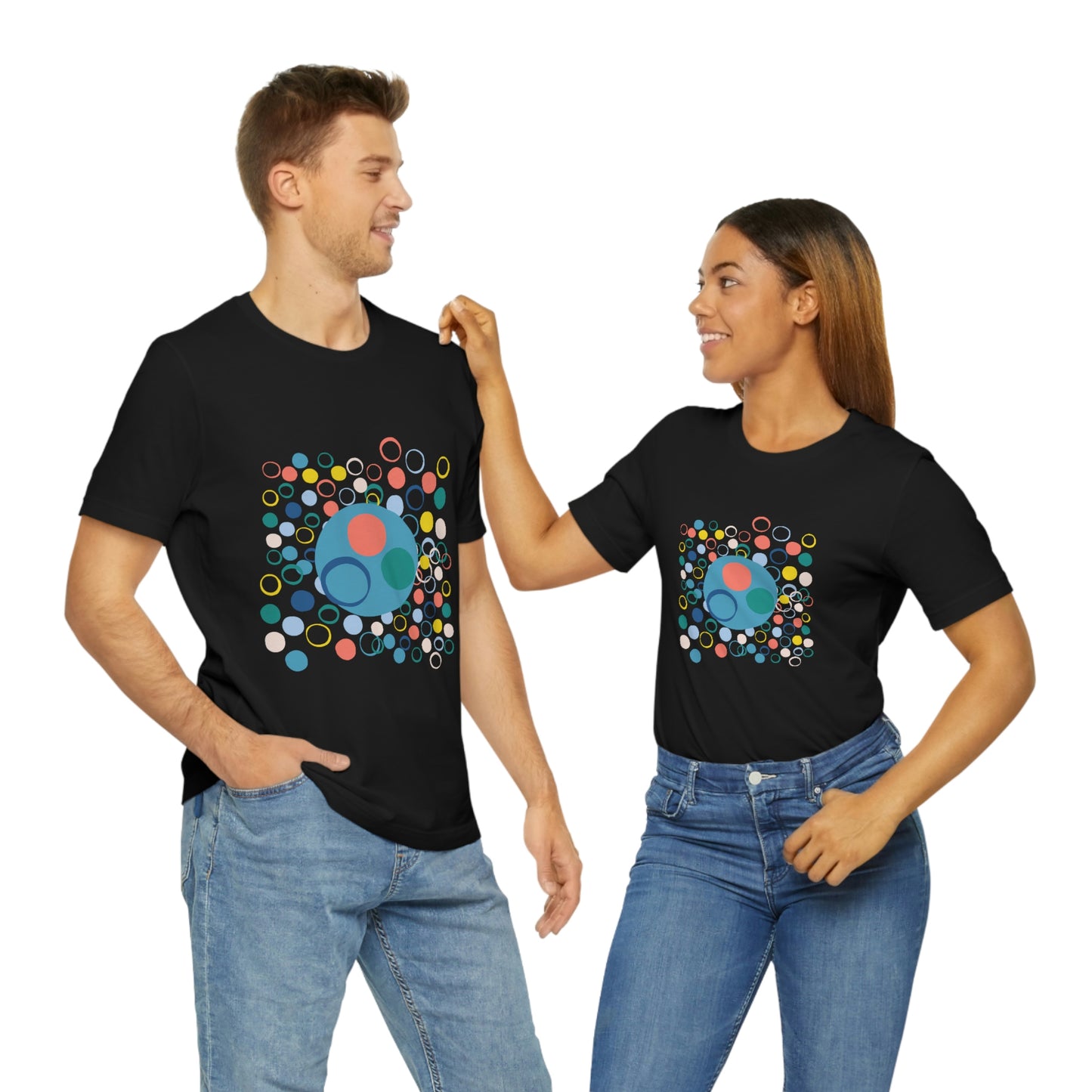 Abstract circles - Unisex Jersey Short Sleeve Tee