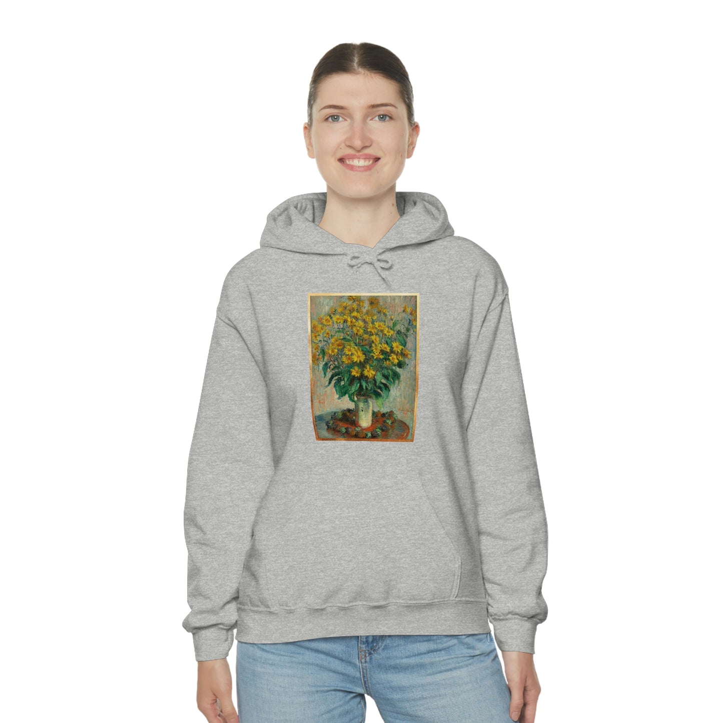 Monet Flowers - Unisex Heavy Blend™ Hooded Sweatshirt