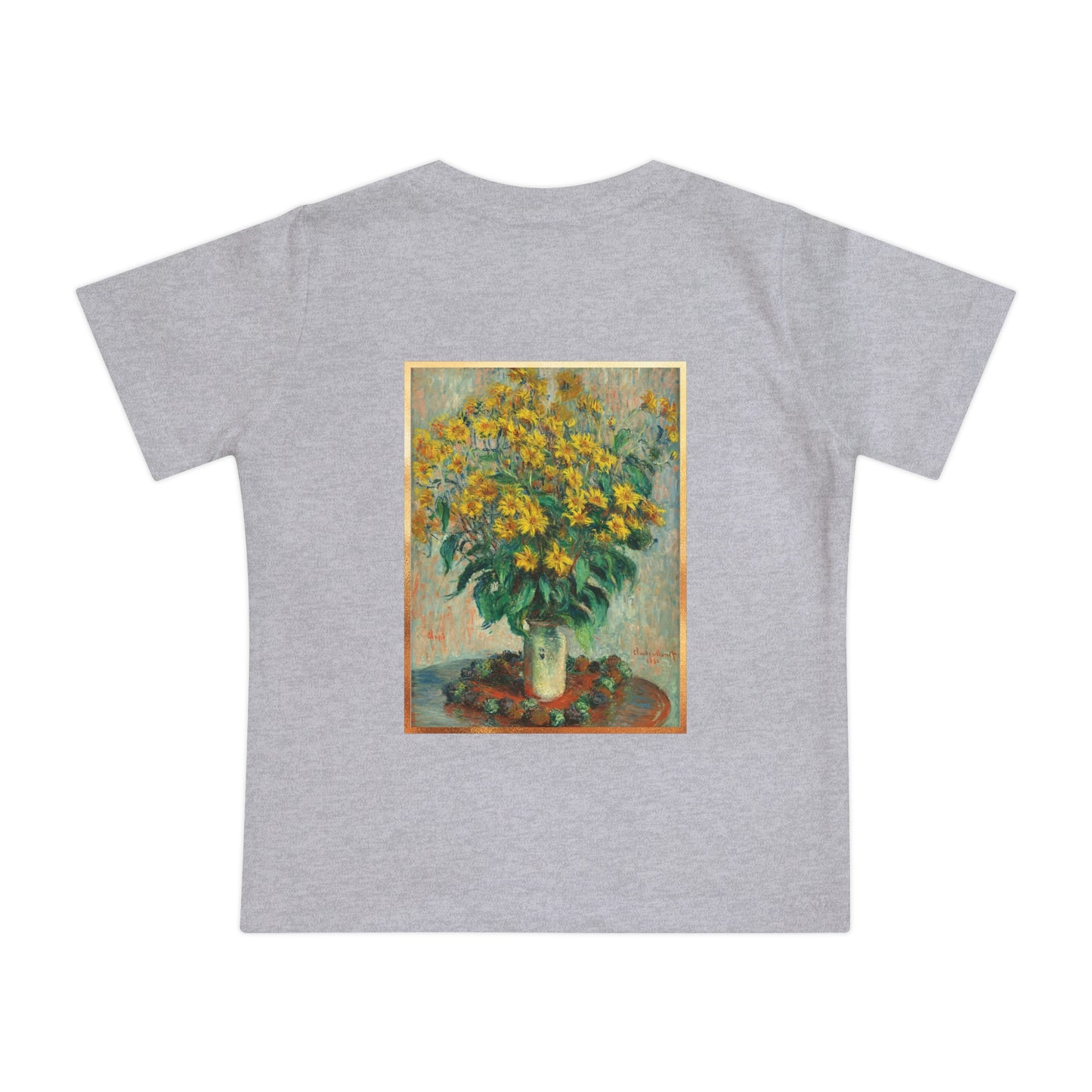 Too Pretty! Monet Flowers Baby Short Sleeve T-Shirt