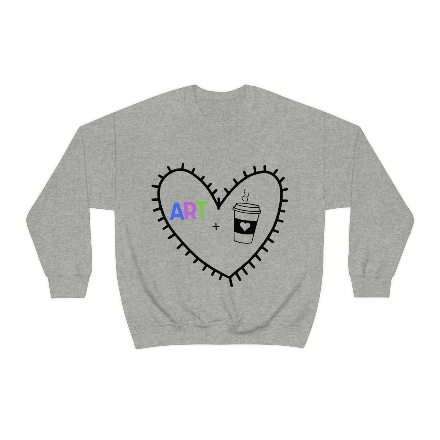 Art + Coffee - Unisex Heavy Blend™ Crewneck Sweatshirt