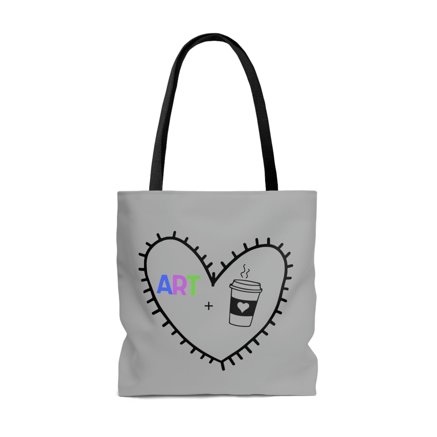 Art + Coffee Tote Bag