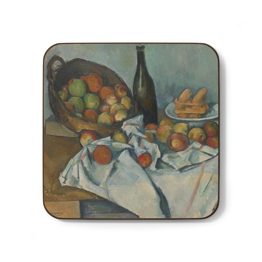 The Basket of Apples, Paul Cezanne - Hardboard Back Coaster