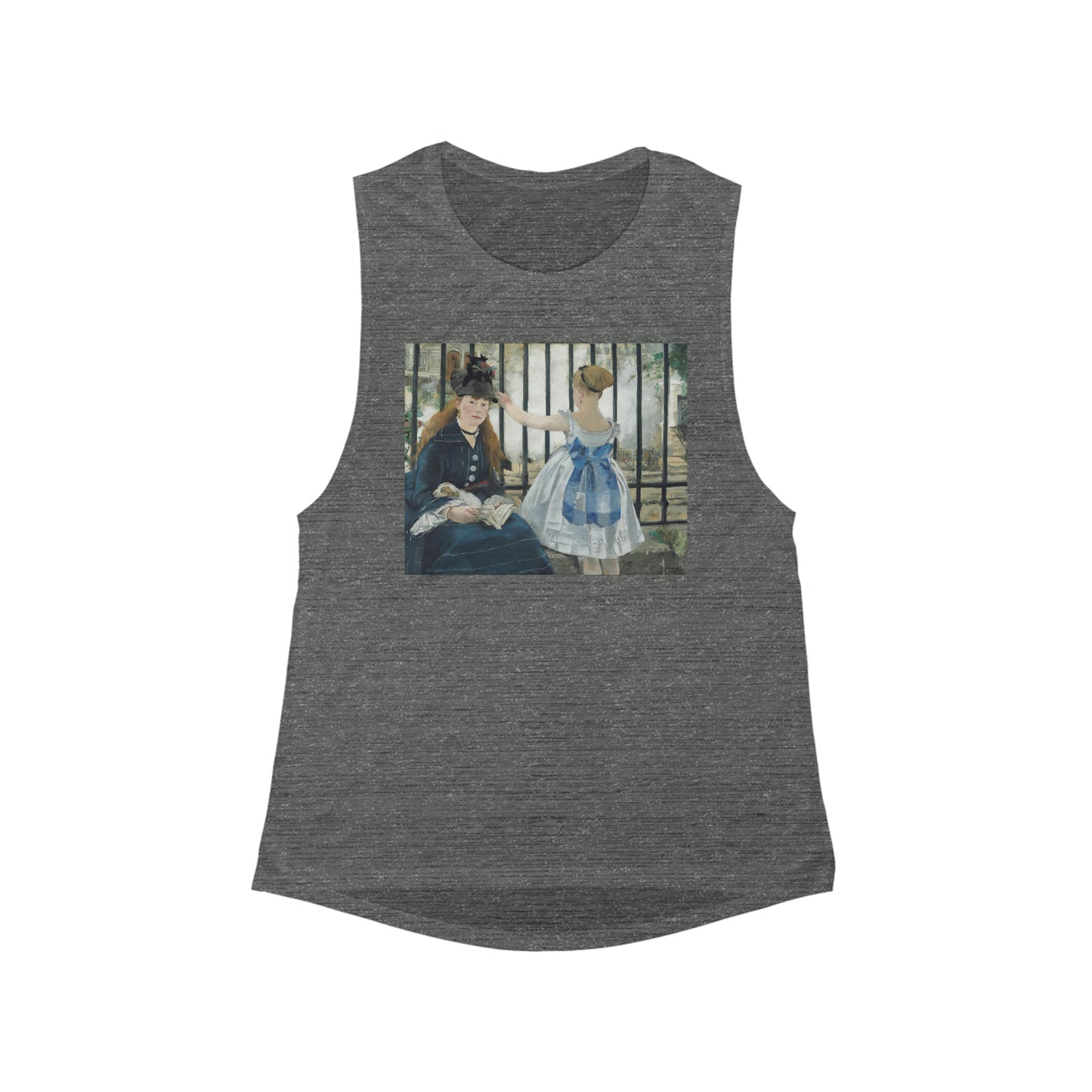 The Railway, Edouard Manet  - Women's Flowy Scoop Muscle Tank