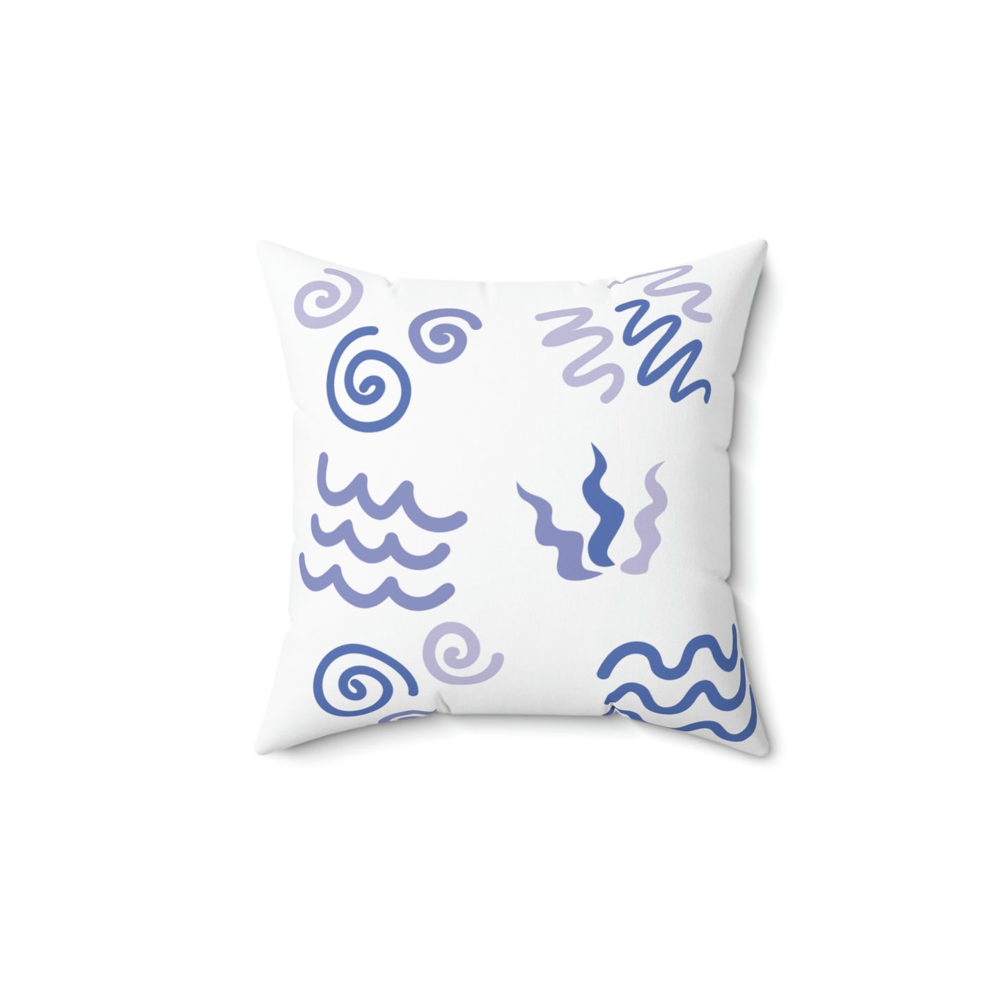 Swirl pillow - Spun Polyester Square Pillow