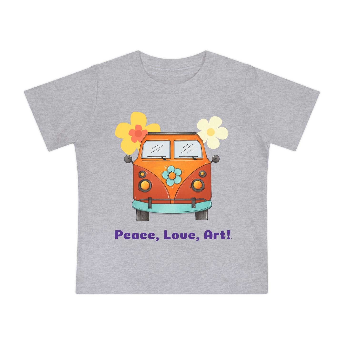 Peace, Love, Art! Baby Short Sleeve T-Shirt