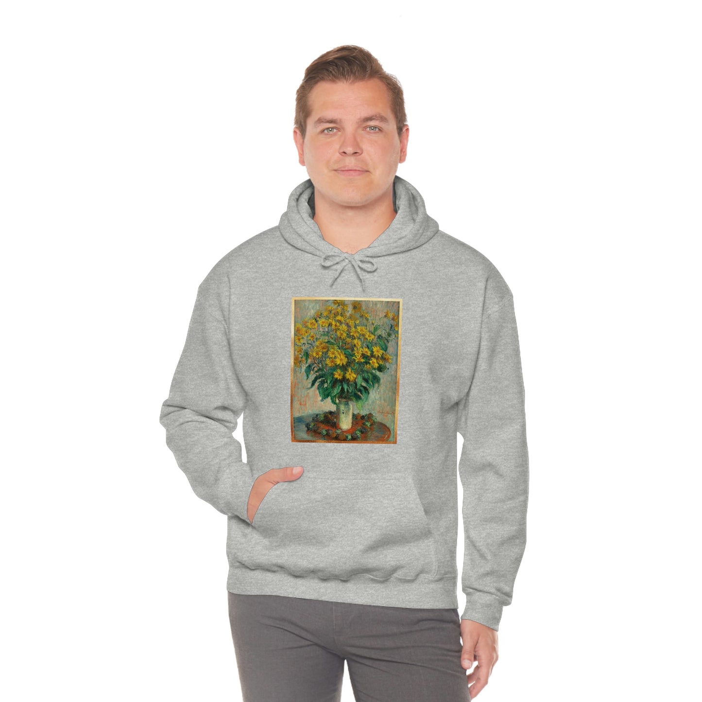 Monet Flowers - Unisex Heavy Blend™ Hooded Sweatshirt