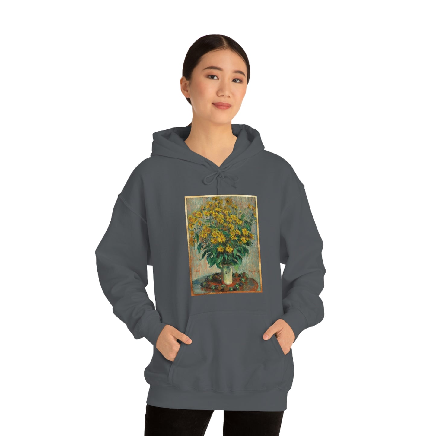 Monet Flowers - Unisex Heavy Blend™ Hooded Sweatshirt