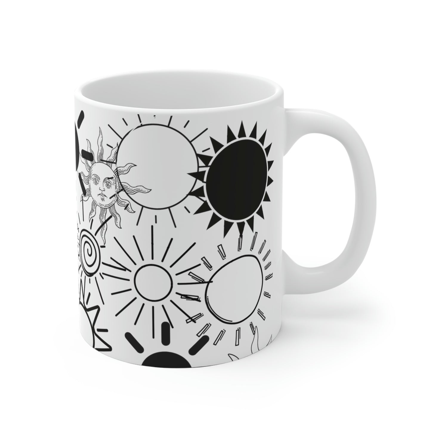 Suns coffee mug - White Ceramic Mug