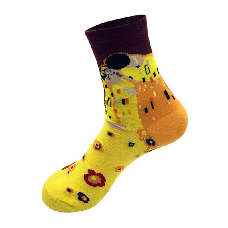 Artistic Cotton Art Oil Painting Socks