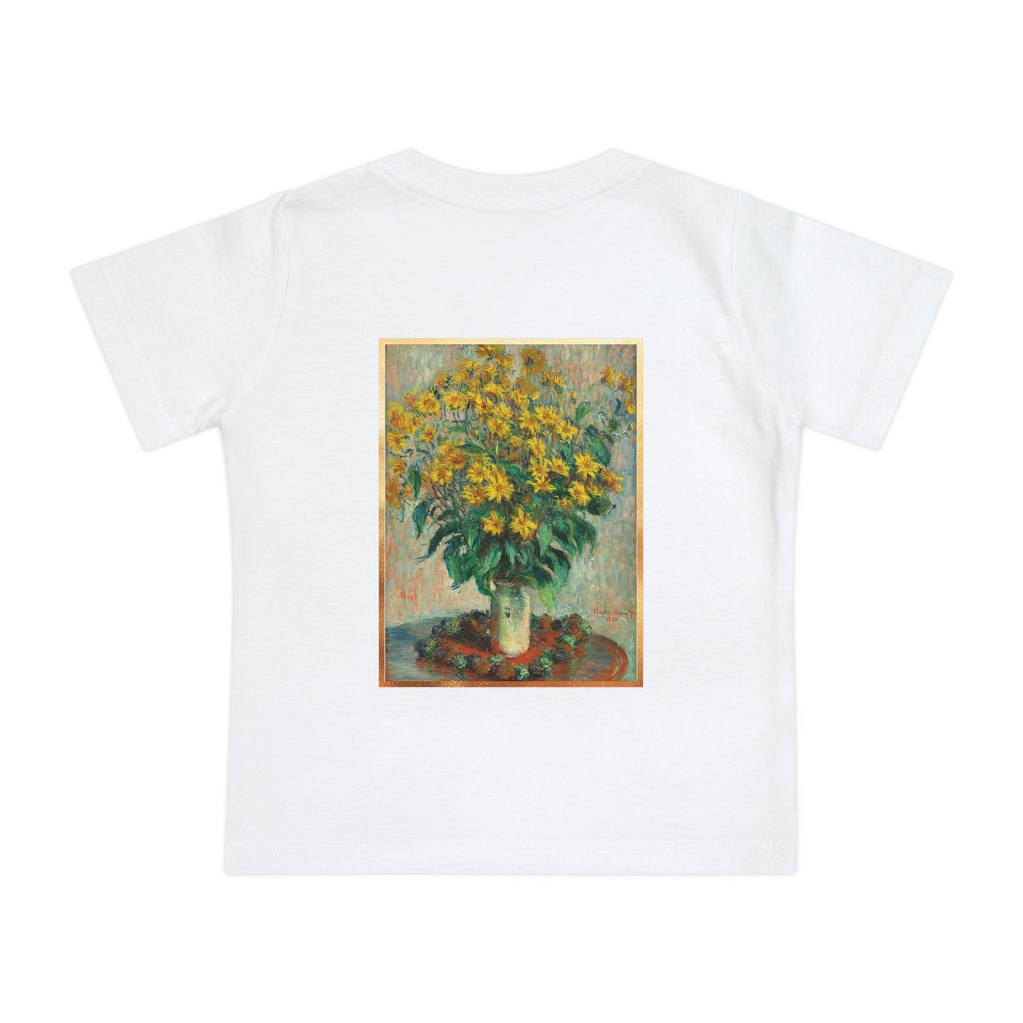 Too Pretty! Monet Flowers Baby Short Sleeve T-Shirt